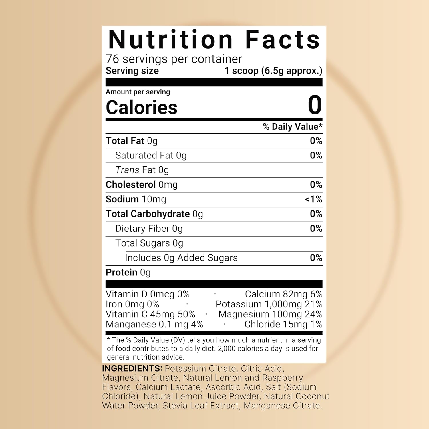 500g NatureBell Electrolytes Powder for Keto Fast Hydration - 76 Servings, Carnivore-Friendly with High Potassium, Minerals & Coconut Water - Raspberry Lemonade Flavor - Espot.com.au