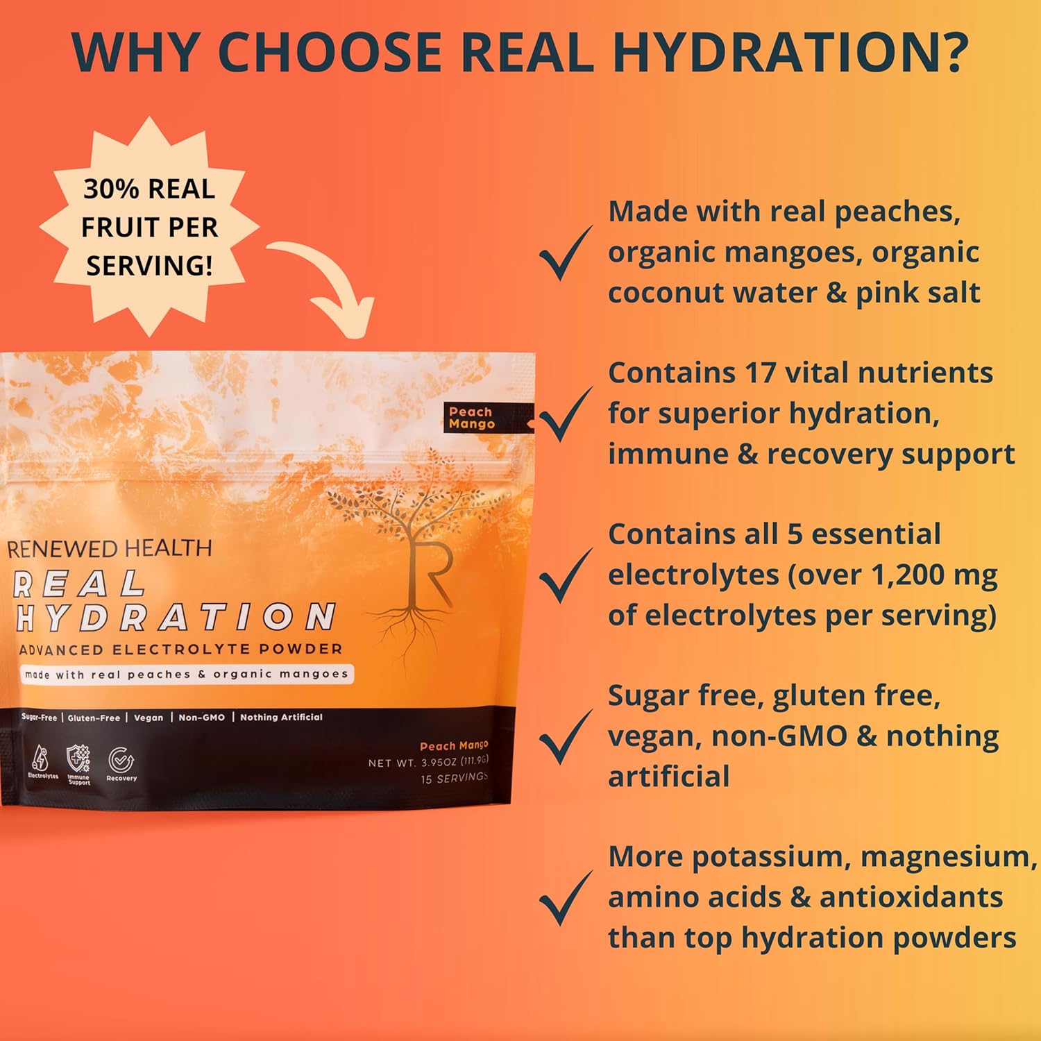 organic-fruit-pink-salt-electrolyte-powder-for-hydration-immune-support---vegan-sugar-free---peach-mango-flavor---15-servings-3