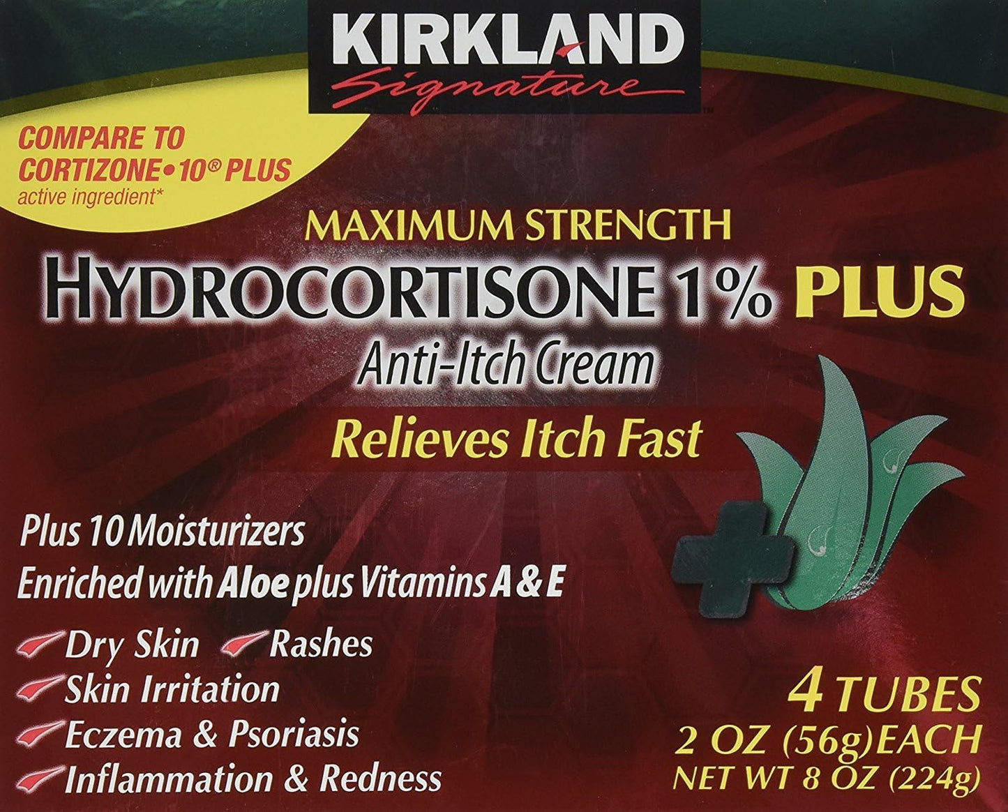 pack-of-4-kirkland-hydrocortisone-1-cream---2-ounce-tubes-for-skin-irritation-relief-1