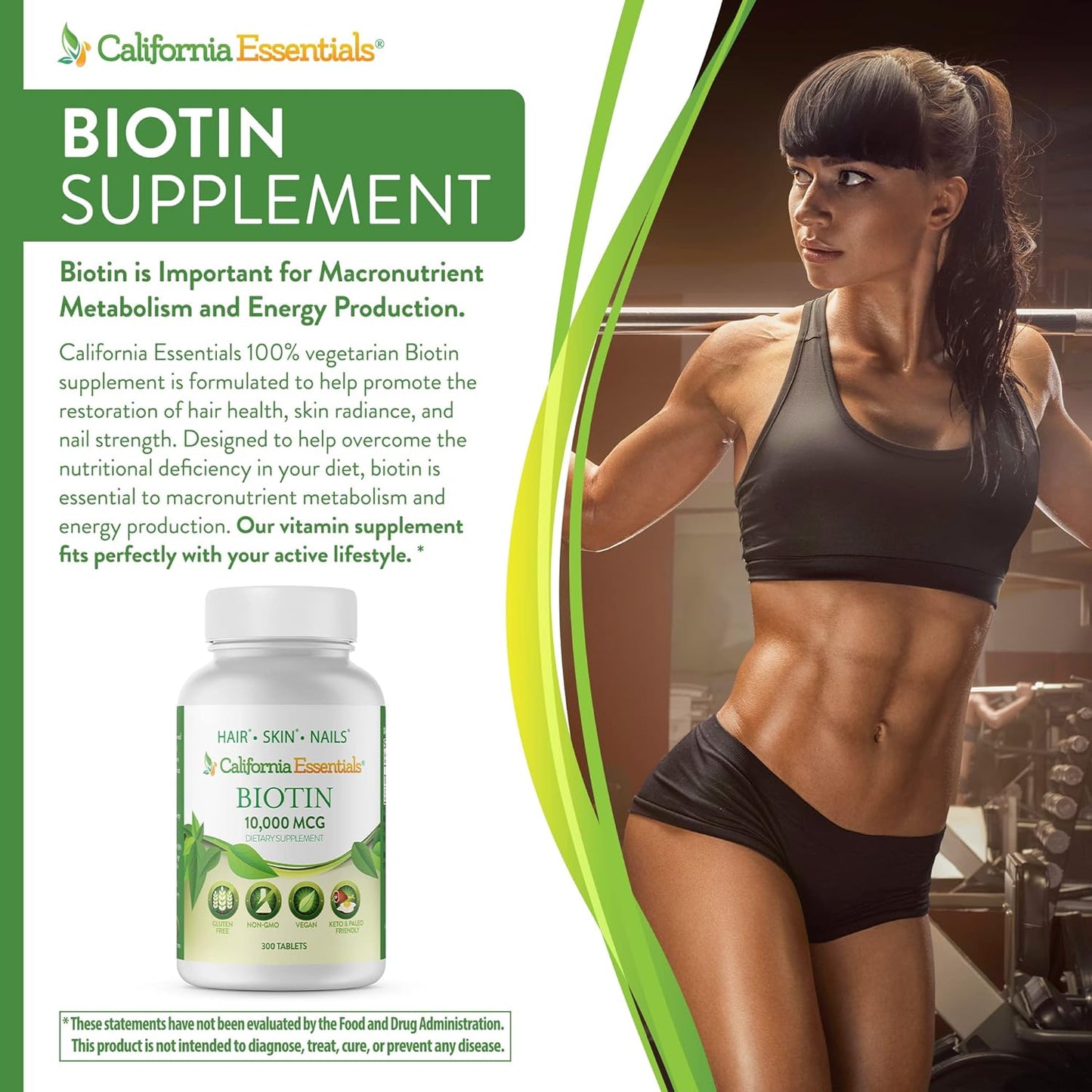 high-potency-biotin-10000mcg-supplement-for-healthy-skin-hair-nails---300-tablets-non-gmo-vegan-gluten-free-3