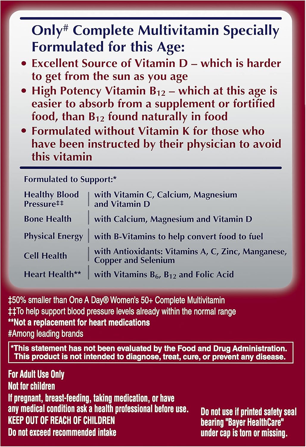 one-a-day-proactive-65-multivitamin-for-men-and-women---immune-health-support-with-vitamin-a-c-d-zinc-calcium-folic-acid---150-tablets-9