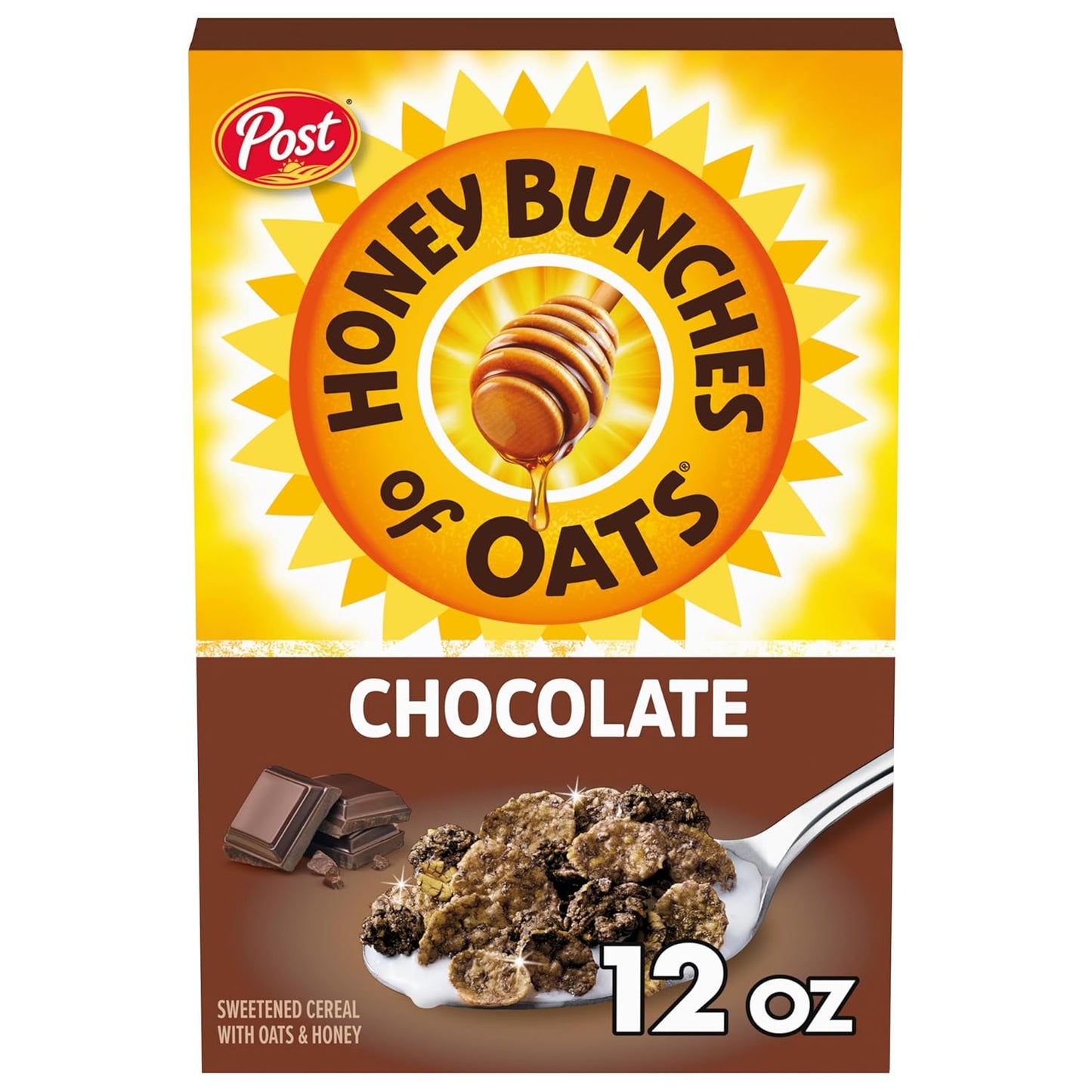 Whole Grain Chocolate Honey Bunches of Oats Cereal - 12oz Box - Espot.com.au