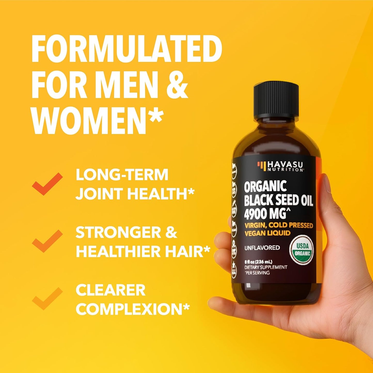 Bundle: Havasu Nutrition Omega Gummies and Organic Black Seed Oil Liquid for Adults - Essential Omega-3 Fatty Acids and Immune Support - Espot.com.au