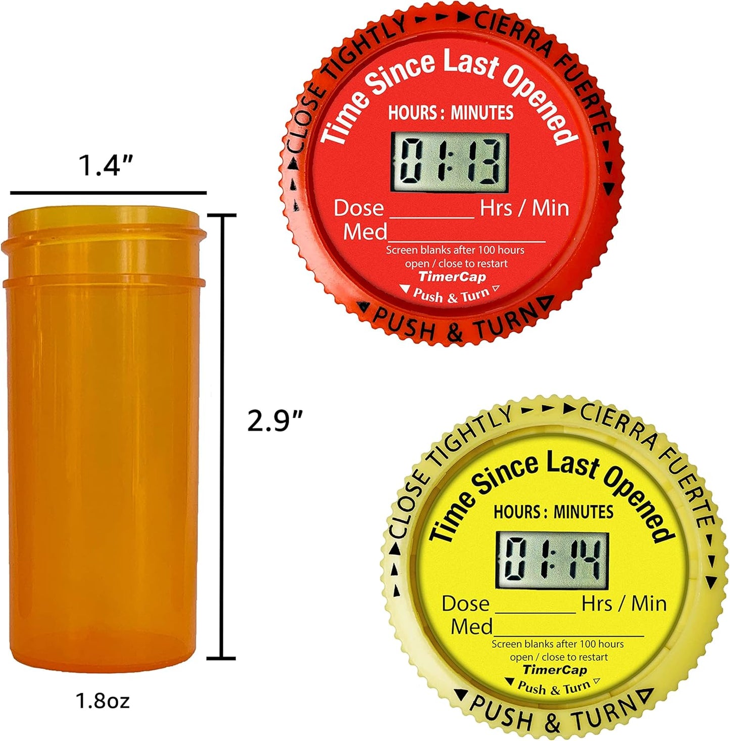 timercap-smart-pill-bottle-cap-with-built-in-stopwatch---medication-reminder-case-2-18-oz-amber-bottles---automatically-tracks-time-since-last-opened-3