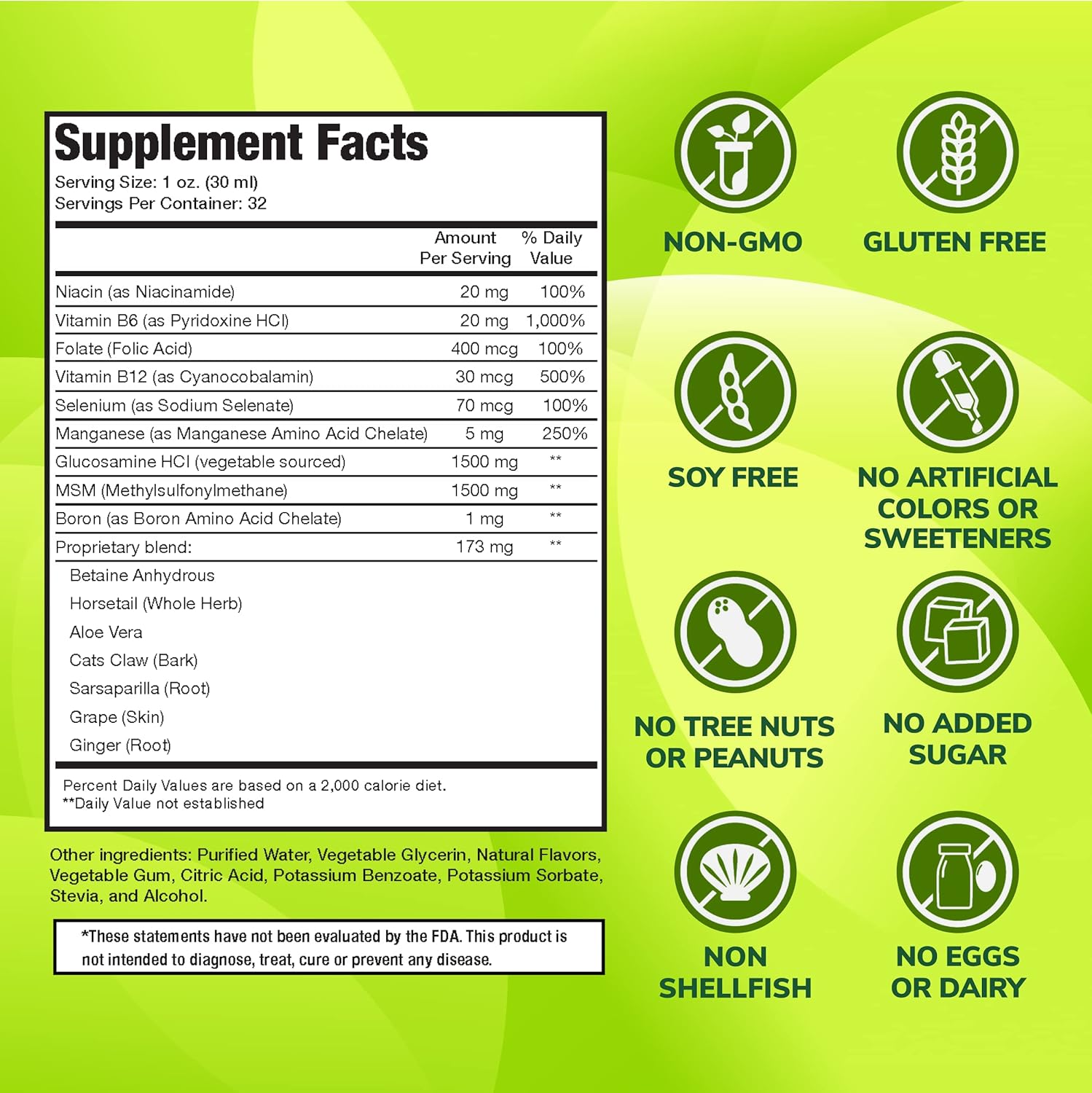 vegan-liquid-glucosamine-supplement-with-msm---1500mg-non-shellfish-joint-support---gmo-free---derived-from-vegetables---32-oz-usa-made-2