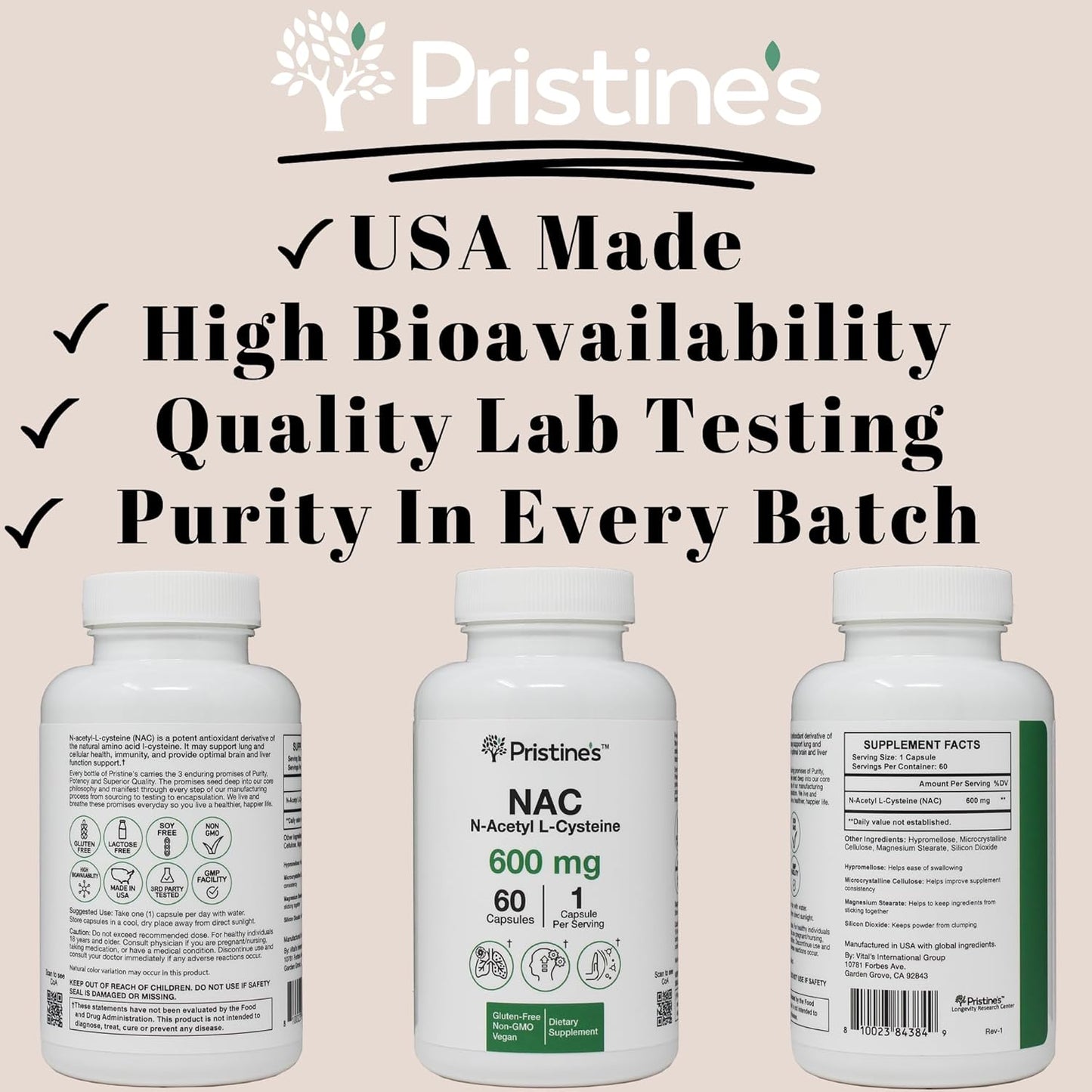 pristine-n-acetyl-l-cysteine-nac-600mg-capsules---240-count---immunity-antioxidant-support-supplement---mood-booster---vegan-gluten-free-non-gmo---4-month-supply-6