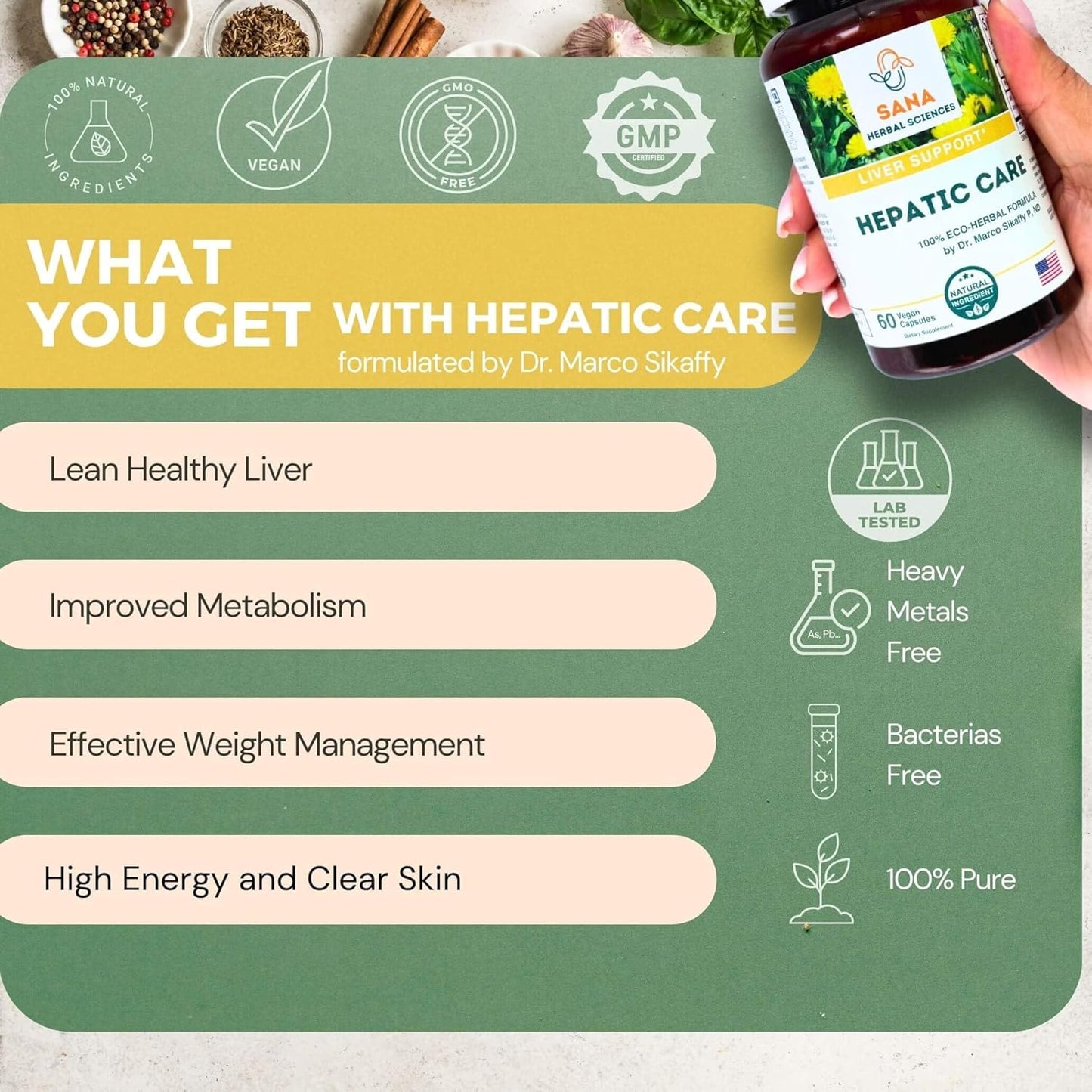 Organic 15-Day Full Body Detox Supplement with Liver Cleanse & Artery Plaque Removal - Dr. Marco Sikaffy's All-Natural Wellness Formula - Easy-to-Swallow Capsules for Colon Cleanse - Espot.com.au