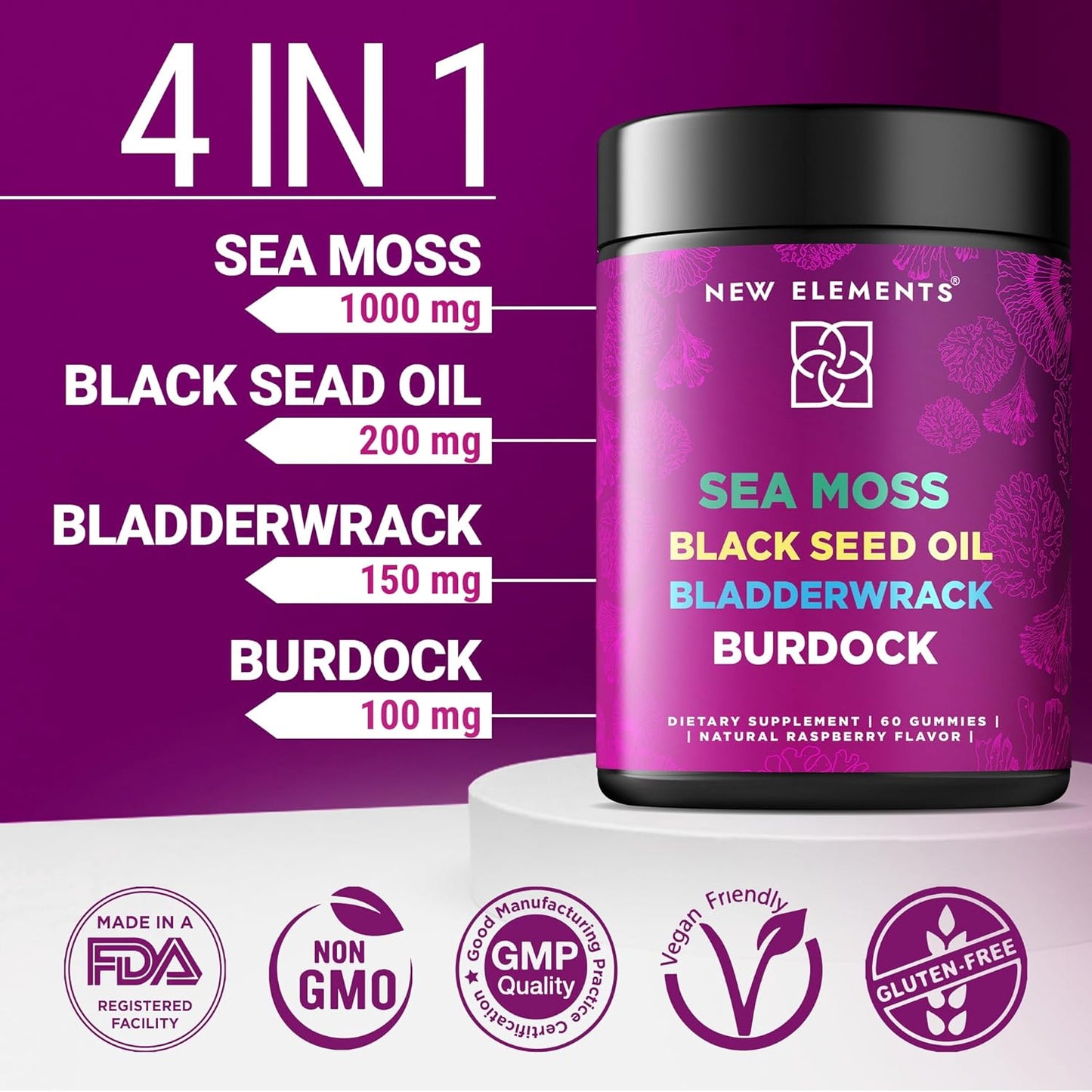 organic-sea-moss-gummies-with-black-seed-oil-bladderwrack-burdock-root---4x-stronger-formula-raspberry-flavor---vegan-non-gmo---irish-sea-moss-supplement-3