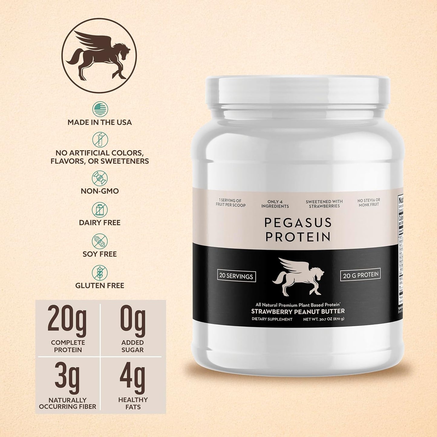 all-natural-strawberry-peanut-butter-protein-powder---20g-protein-20-servings---no-stevia-monk-fruit-artificial-sweeteners---berries-sweetened-3