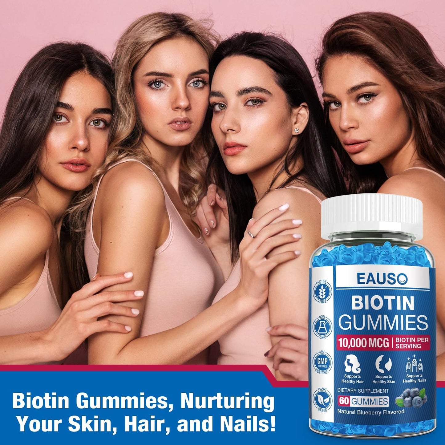eauso-extra-strength-biotin-gummies---10000mcg-for-hair-skin-nails---60-vegan-non-gmo-gummies---health-supplement-7