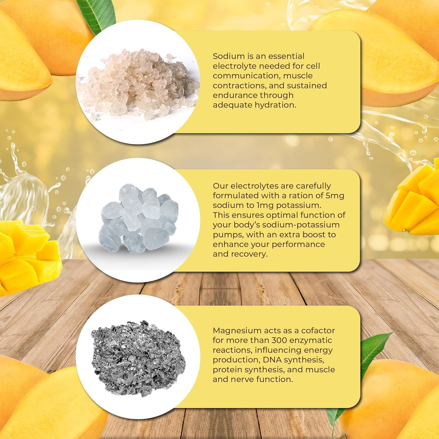 Santa Cruz Mango Electrolyte Powder - Sugar-Free with Himalayan & Sea Salt, Magnesium, Potassium - 30 Servings - Espot.com.au