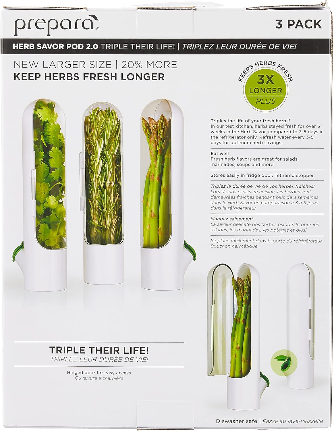 set-of-3-white-prepara-herb-savor-pod-20---keep-herbs-fresh-for-longer-5