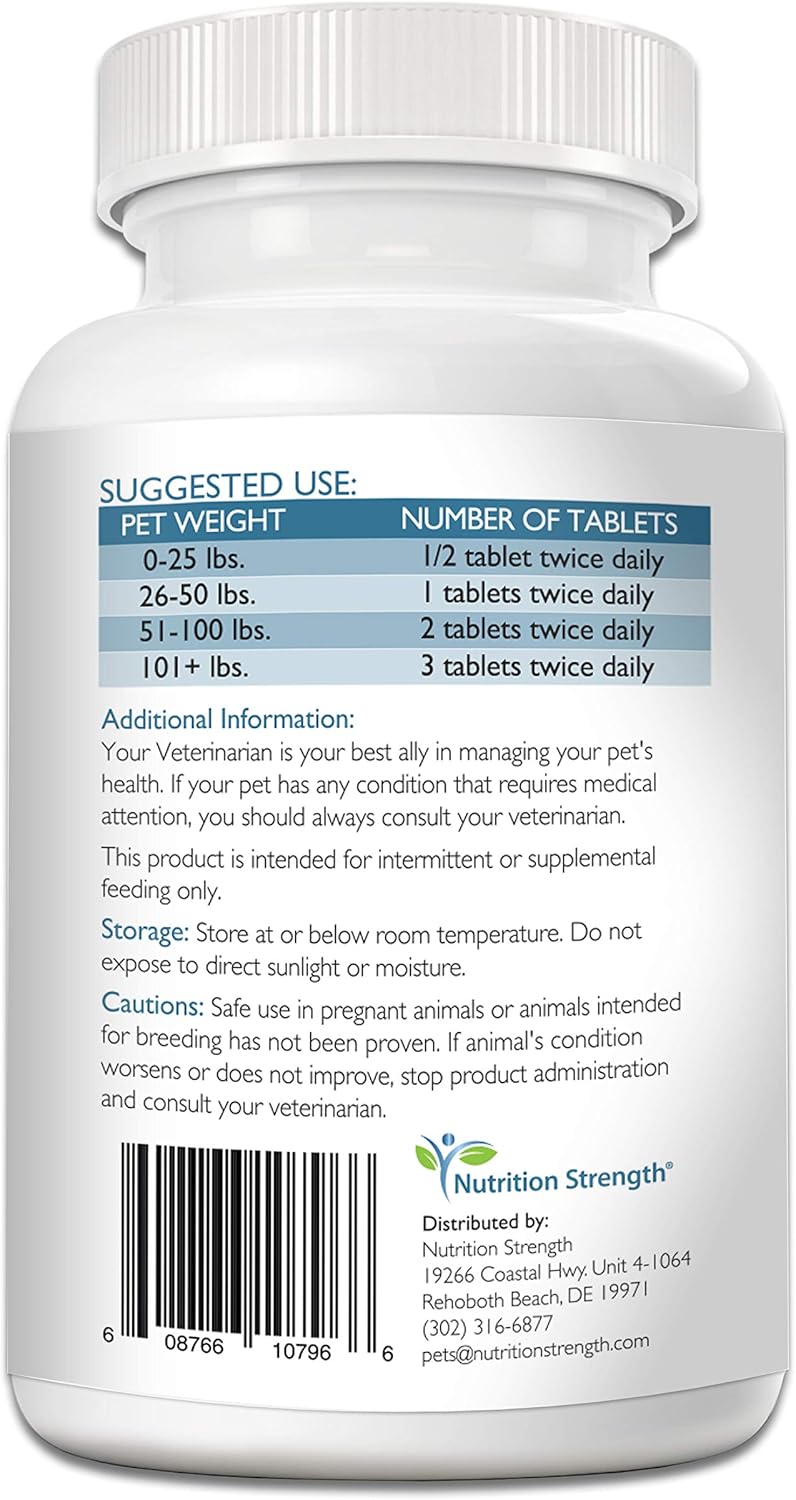Dog Immune Support with Antioxidants, Mushrooms, CoQ10 - 120 Chewable Tablets for Nutritional Strength - Espot.com.au