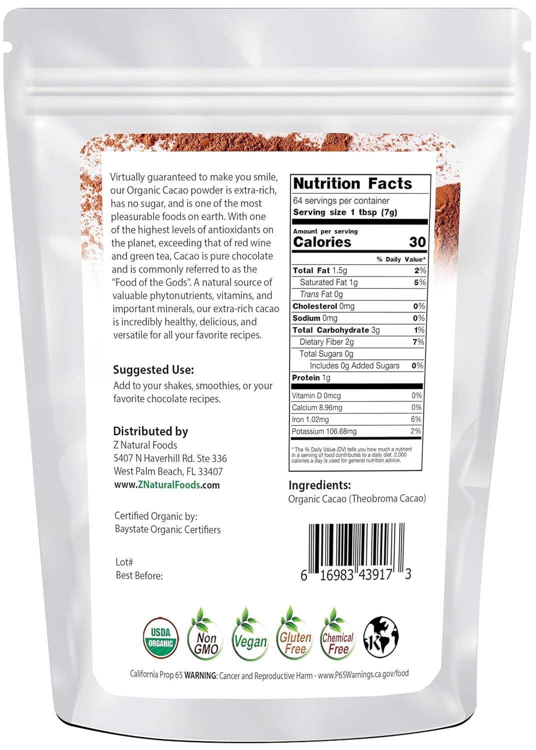 organic-cacao-powder---unsweetened-superfood-for-healthy-aging---rich-dark-chocolate-flavor-for-recipes-shakes-smoothies---1-lb-2