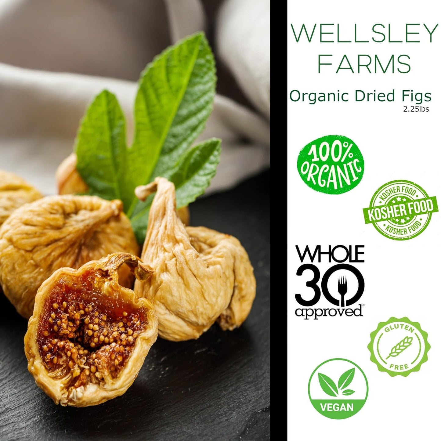 36-oz-wellsley-farms-organic-dried-calimyrna-figs-naturally-sweet-high-fiber-snack---gluten-free-vegan-whole-30-kosher-2