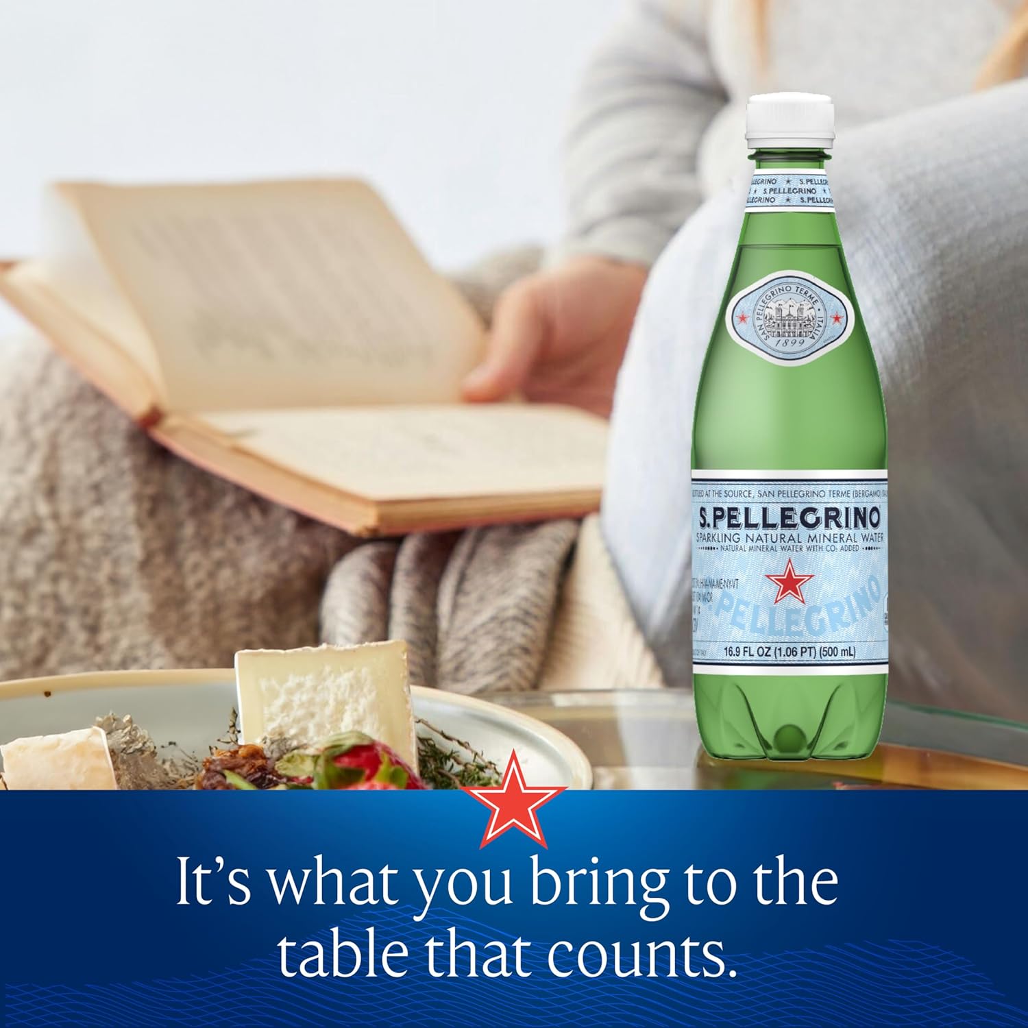 S.Pellegrino Sparkling Natural Mineral Water, 16.9 Fl Oz Plastic Bottles - Pack of 12 - Espot.com.au