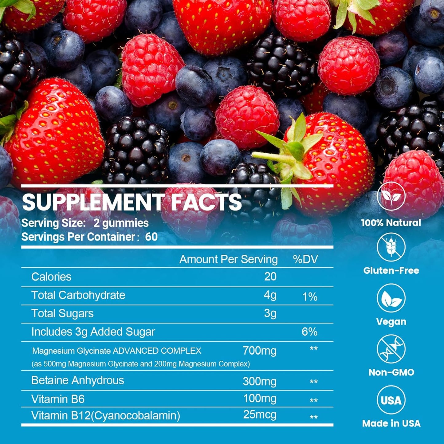 High Absorption Magnesium Glycinate Gummies - Chewable Supplement for Calm, Sleep, Muscle Relief - 120 Gummies, 60 Day Supply - Adults & Kids - Espot.com.au