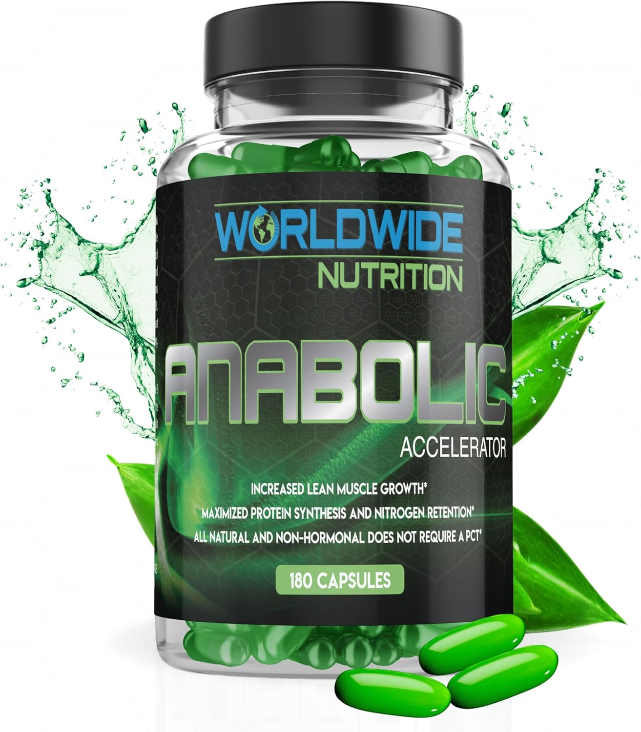 Anabolic Accelerator Vitamin Supplement for Men - Boost Growth, Strength & Energy - Muscle Builder & Cortisol Blocker - 180 Count - Espot.com.au