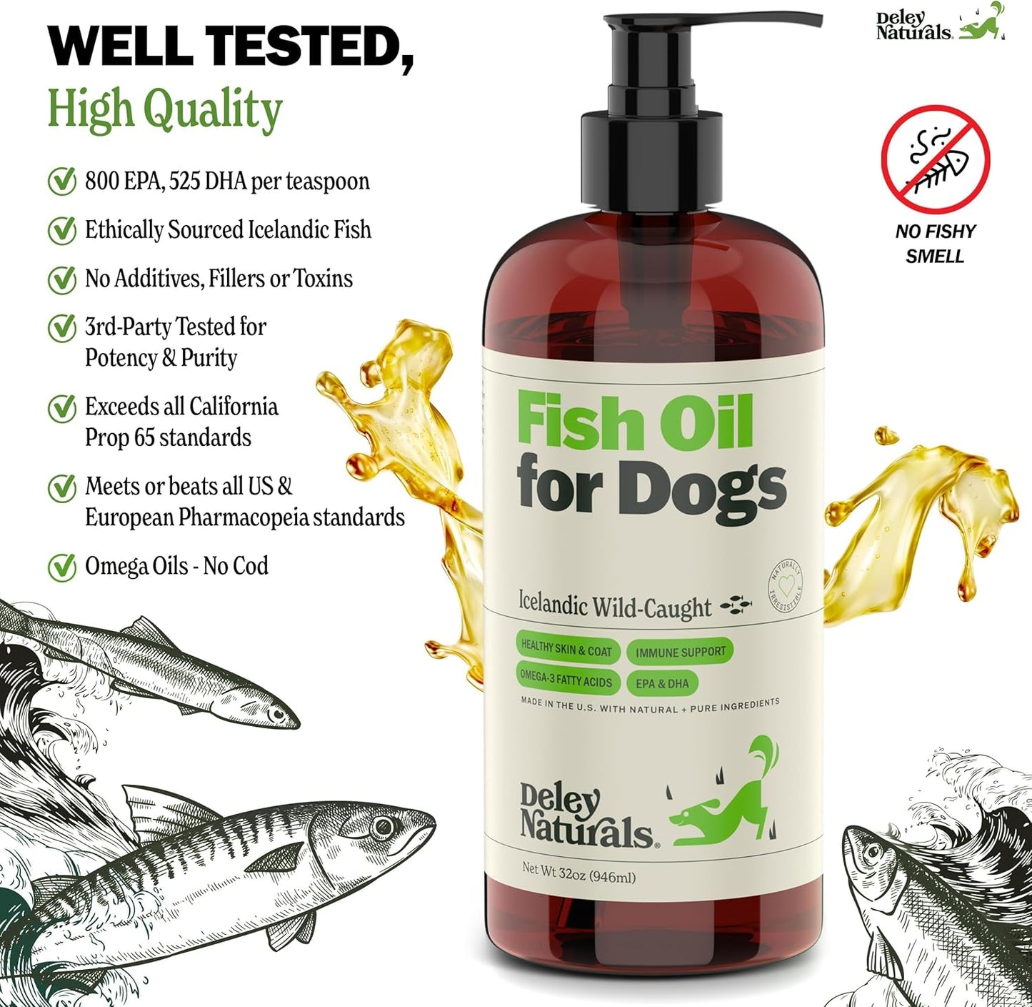 deley-naturals-icelandic-fish-oil-for-dogs---omega-3-6-9-skin-coat-supplement---32oz-skin-irritation-relief---heart-health-support-for-dogs-with-omega-3-fish-oil-6