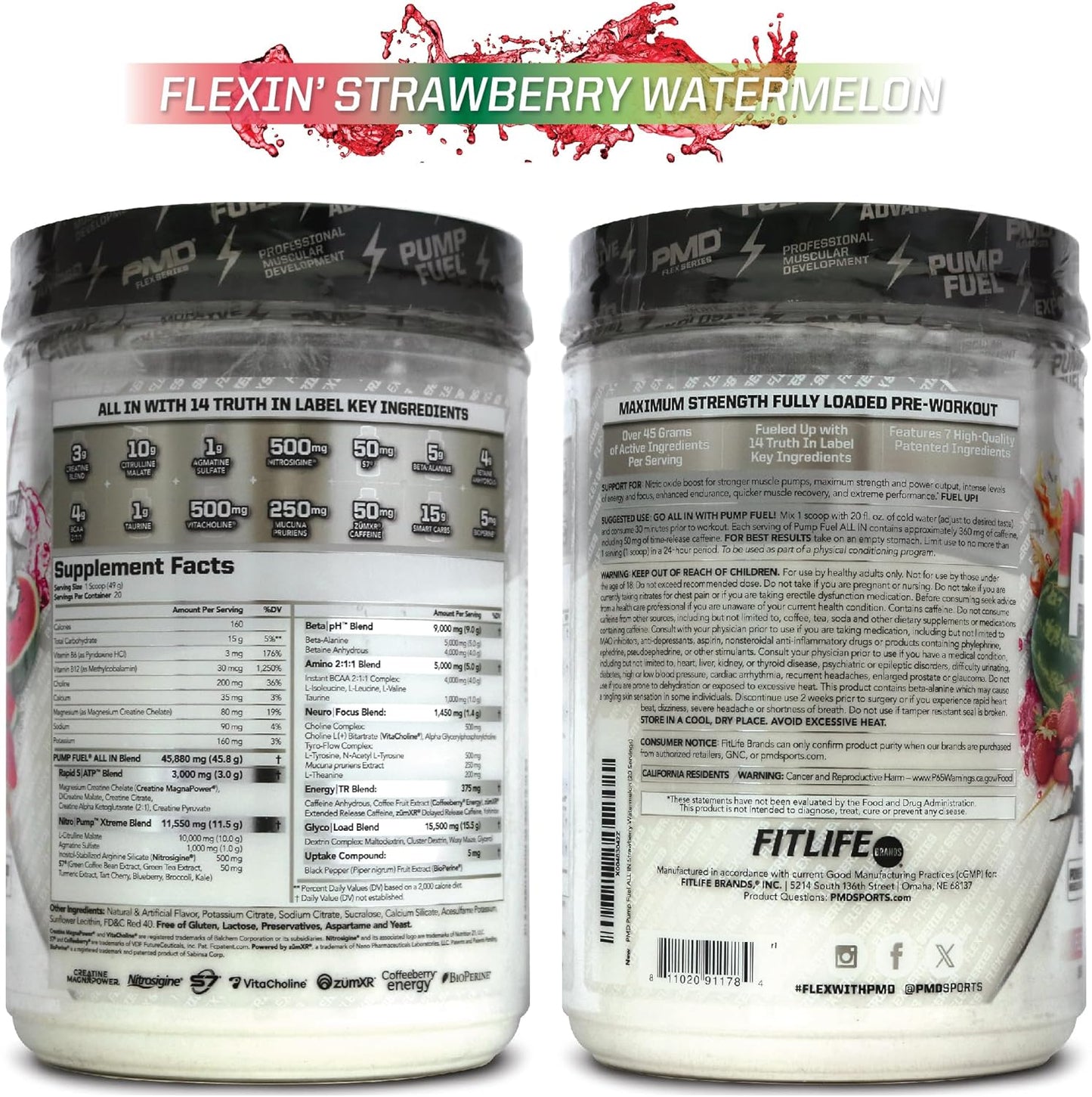 pmd-sports-pump-fuel-all-in-insanity---strawberry-watermelon-pre-workout-powder-for-maximum-energy-focus---ultimate-muscle-pump-supplement-with-creatine-beta-alanine---20-servings-9