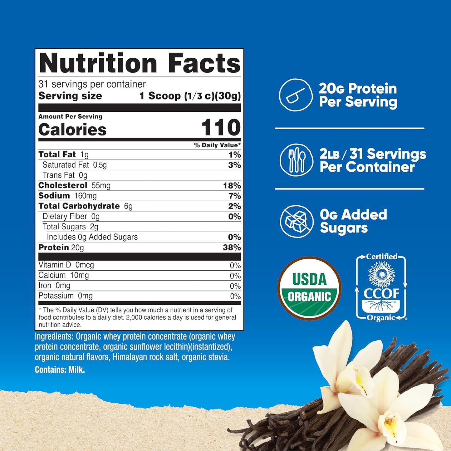 organic-french-vanilla-whey-protein-concentrate-2lbs---gluten-free-non-gmo-by-nutricost-2