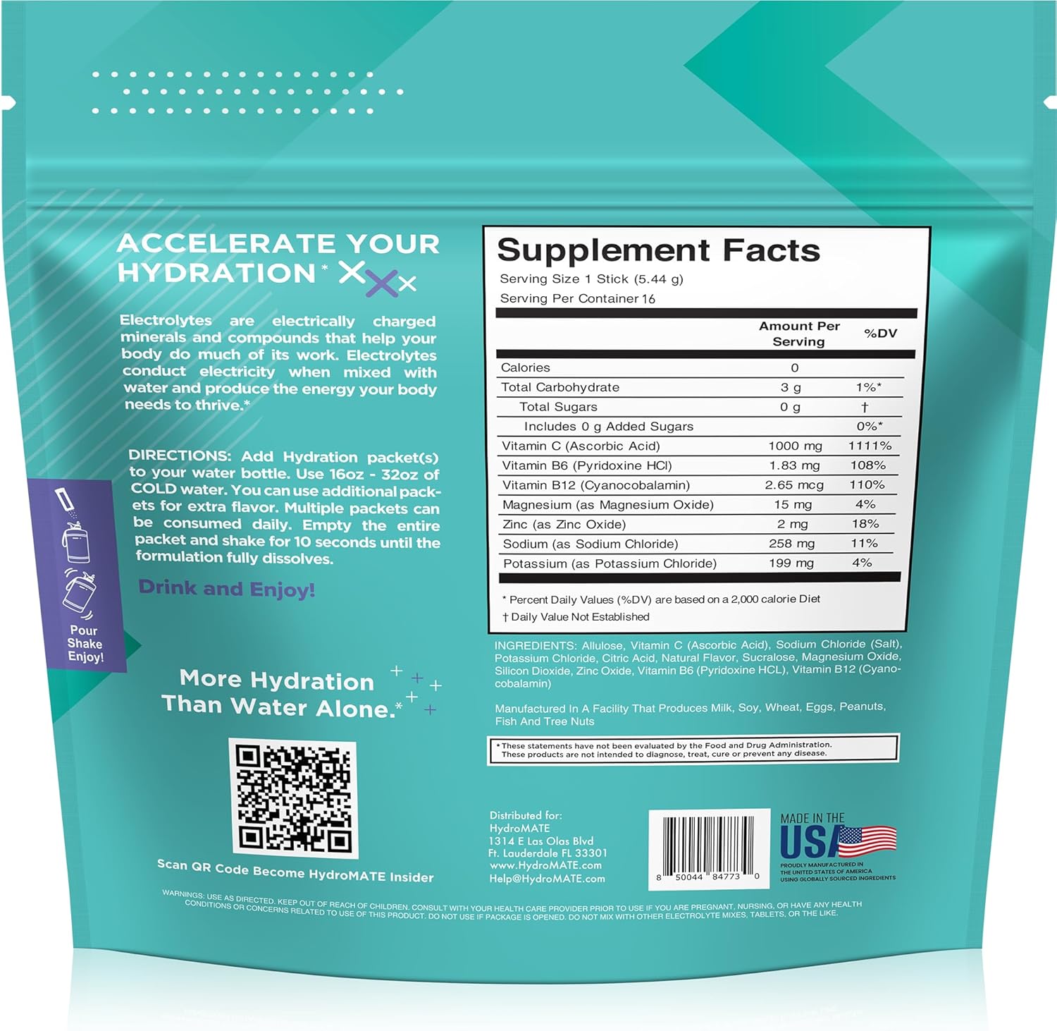 hydromate-electrolytes-powder-acai-berry-sugar-free-hydration-packets-with-vitamin-c---16-sticks-keto-friendly-party-favors-4