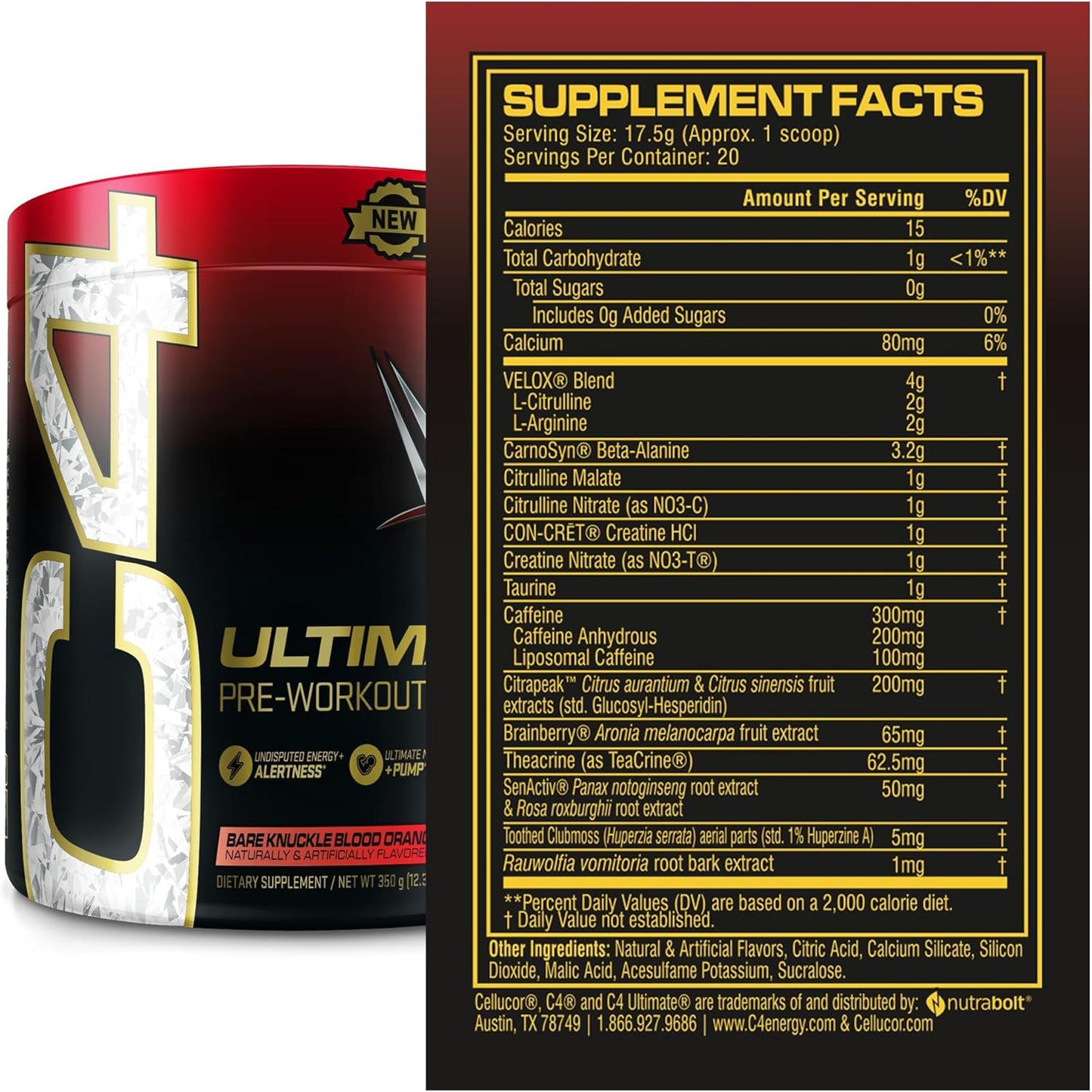 sugar-free-cellucor-c4-ultimate-pre-workout-powder---bare-knuckle-blood-orange-flavor---energy-supplement-for-men-women-with-300mg-caffeine-32g-beta-alanine-2-patented-creatines---20-servings-3