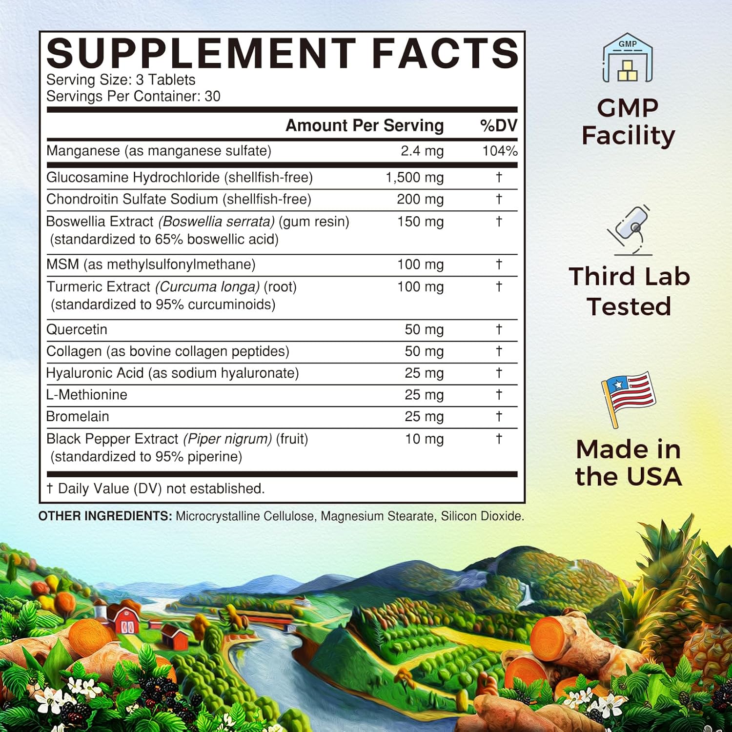 joint-health-supplement-with-glucosamine-chondroitin-msm-collagen-boswellia-turmeric-hyaluronic-acid-bromelain-triple-action-formula-90-tablets-shellfish-free-2
