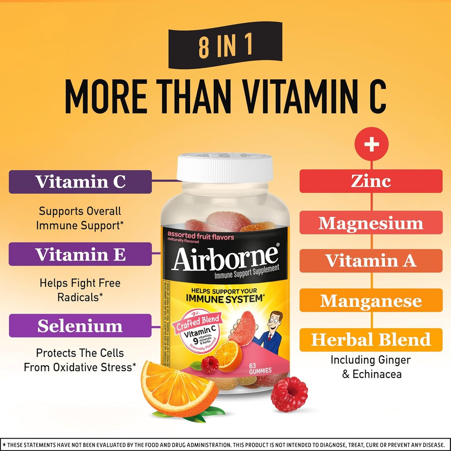 airborne-750mg-vitamin-c-gummies-for-adults---immune-support-with-antioxidants-vit-c-e---caffeine-free---2x63ct-bottle---assorted-fruit-flavor---42-servings-3