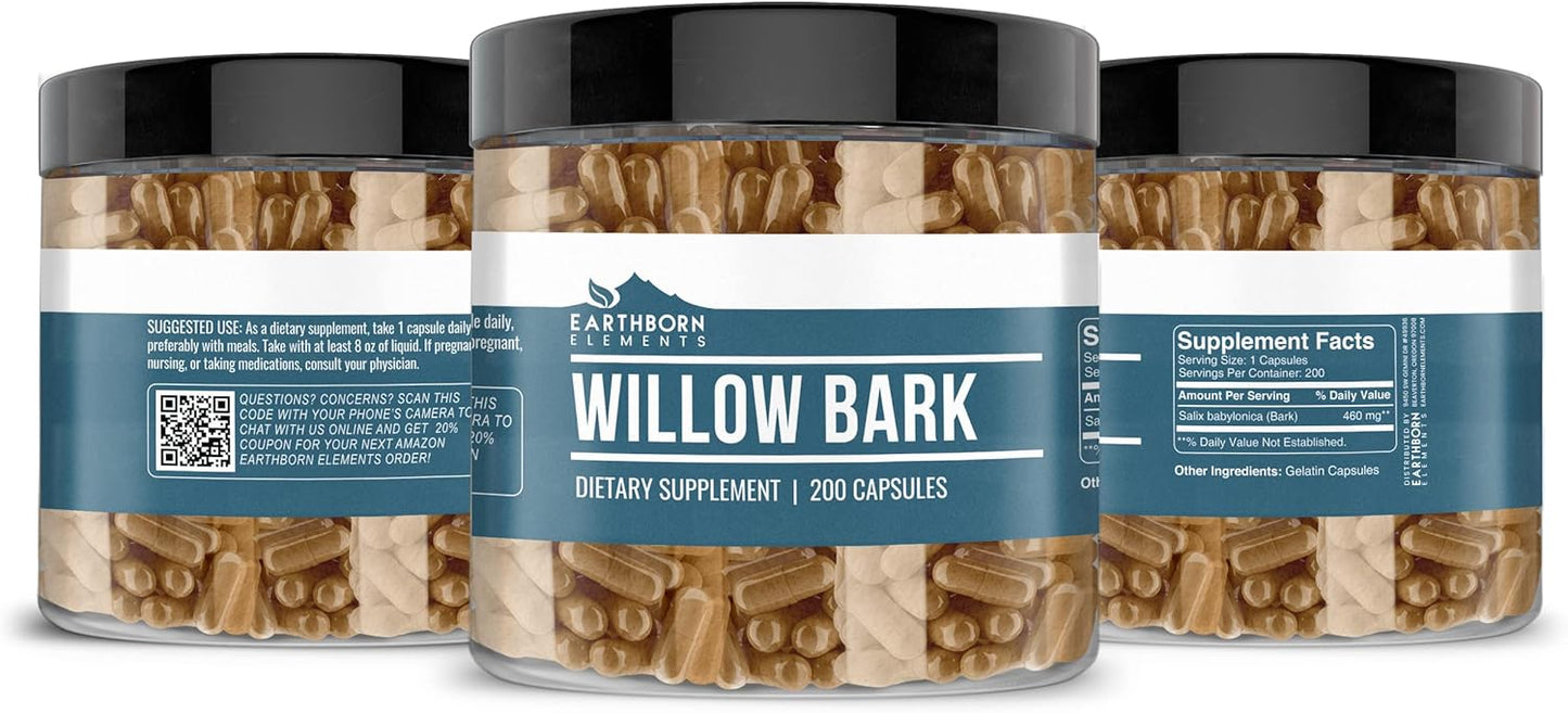 200-capsules-of-pure-undiluted-willow-bark-extract---no-additives---by-earthborn-elements-4