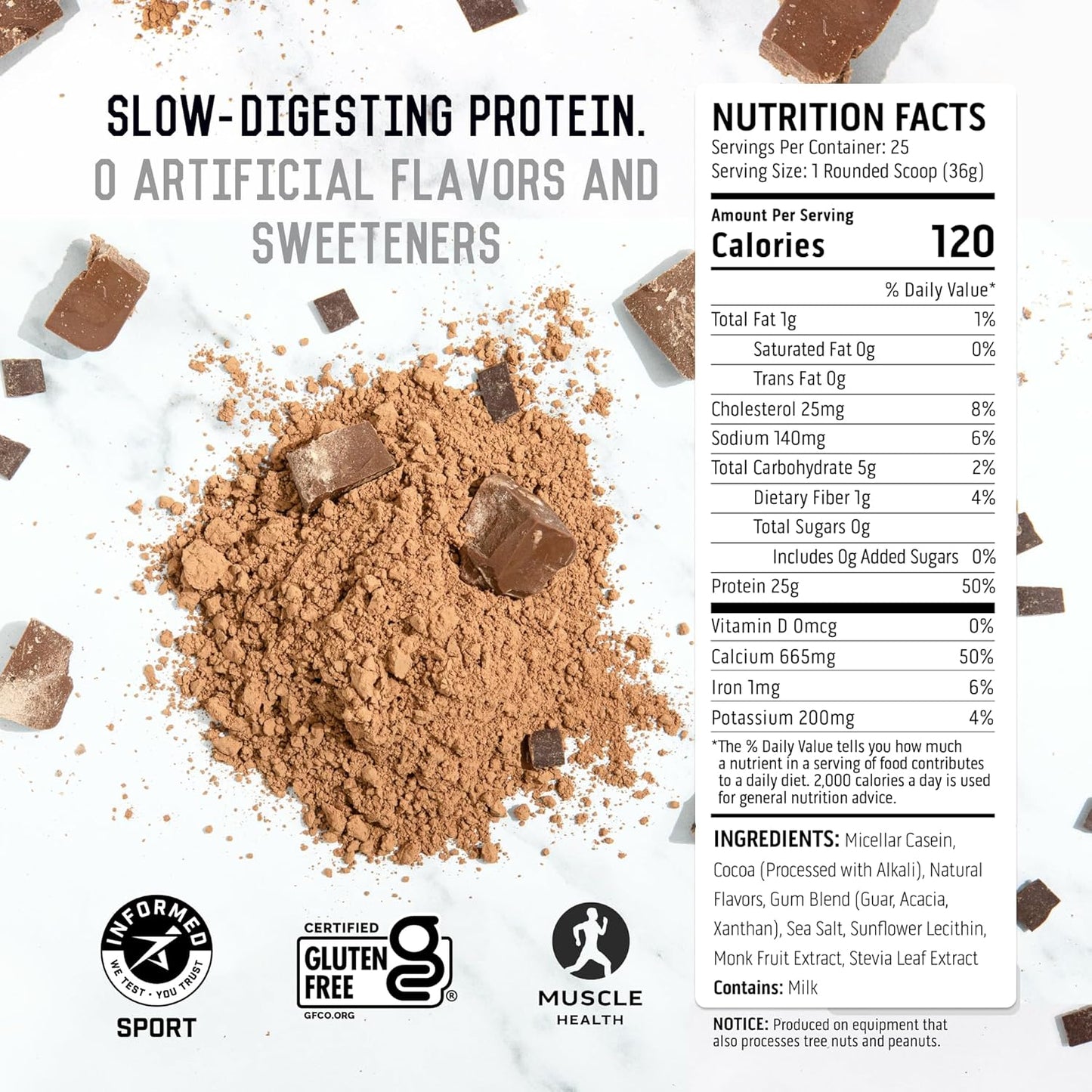 chocolate-ascent-casein-protein-powder---2lb-micellar-casein-with-25g-protein-no-artificial-flavors-gluten-free-49g-bcaa-22g-leucine---zero-sugar-3