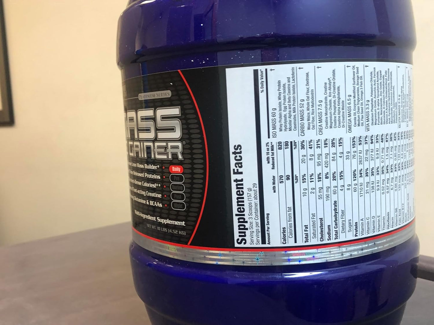 iso-mass-xtreme-gainer---protein-powder-for-lean-muscle-gain-60g-protein-creatine-whey-isolate-10lbs---chocolate-flavor-5