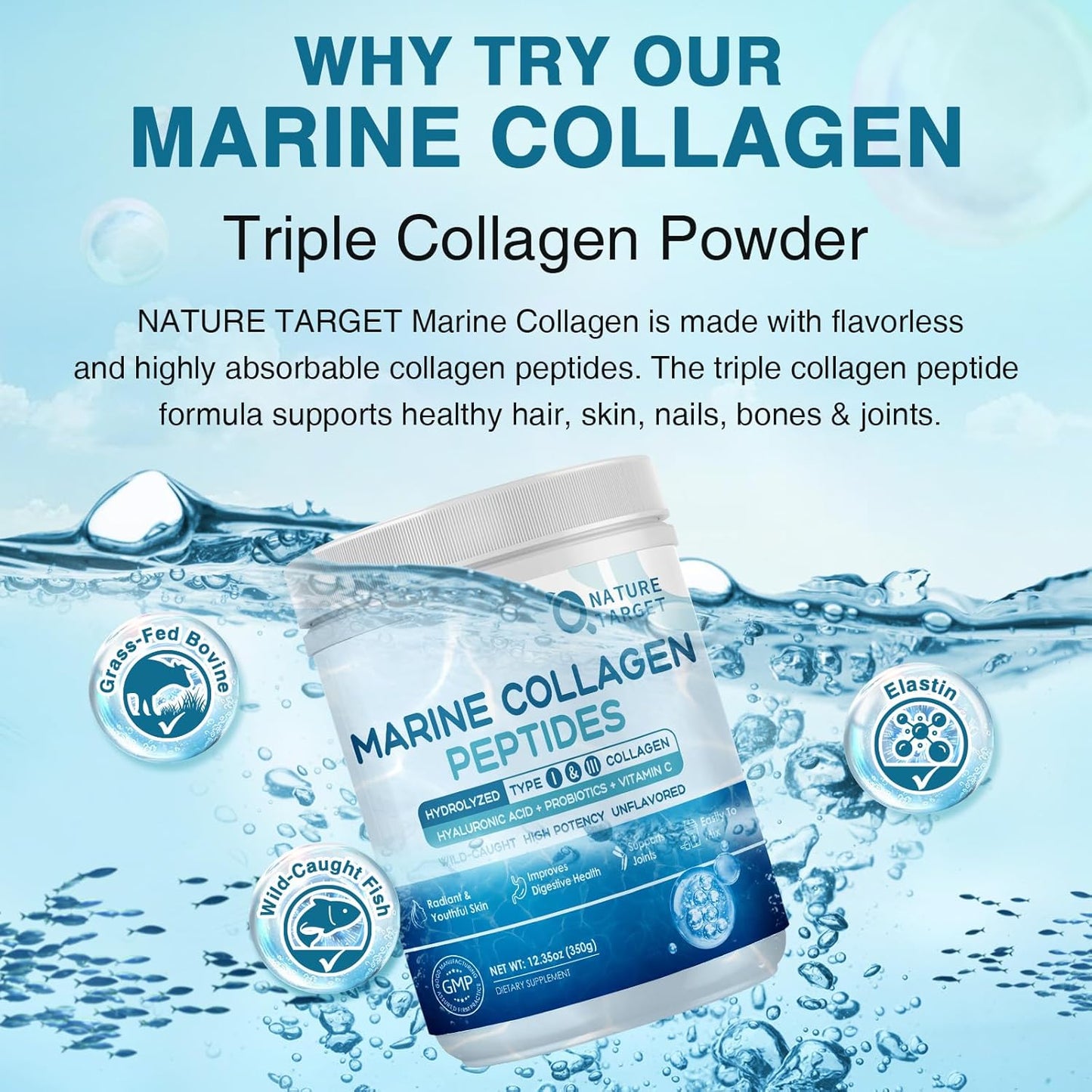 marine-collagen-peptides-powder-with-probiotics-vitamin-c-hyaluronic-acid-for-skin-hair-nails-joints---type-i-iii-collagen-from-wild-caught-fish-grass-fed-bovine-35-servings-3