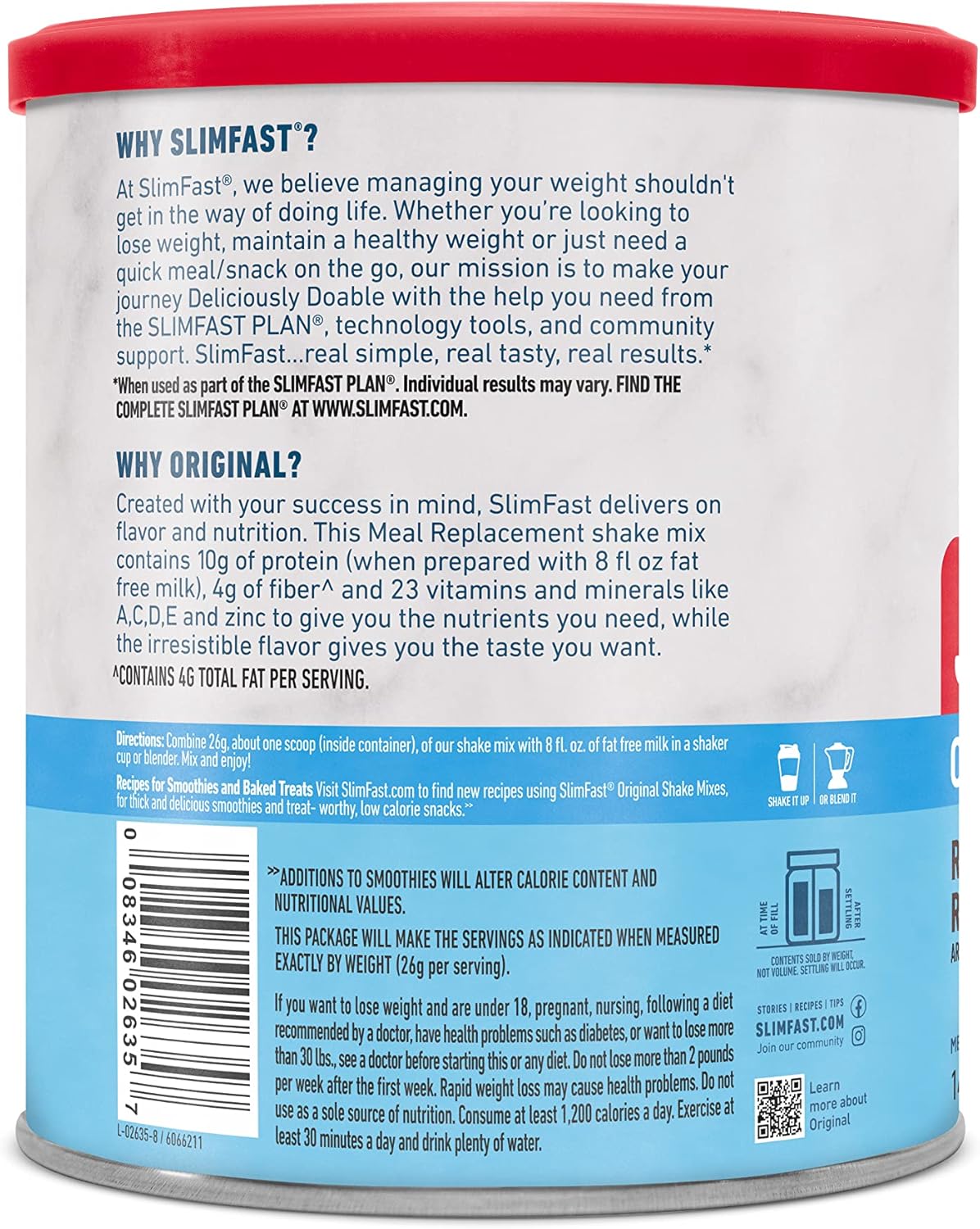 slimfast-rich-chocolate-royale-meal-replacement-shake-mix---14-servings-10g-protein-weight-loss-powder---packaging-may-vary-2
