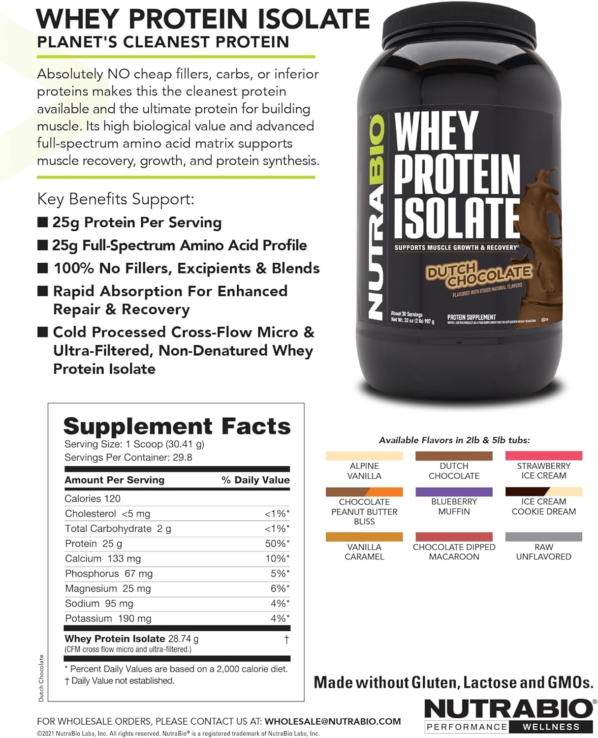 alpine-vanilla-nutrabio-whey-protein-isolate-powder---25g-protein-per-scoop---complete-amino-acid-profile---soy-gluten-free---non-gmo---2lbs-11