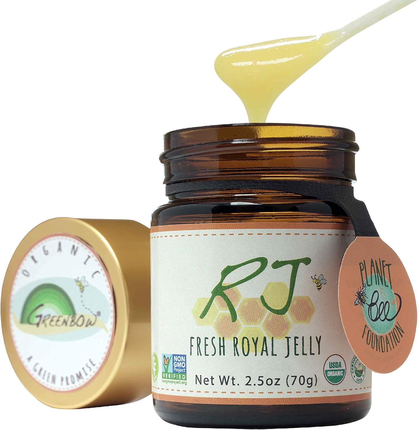 usda-certified-organic-greenbow-fresh-royal-jelly---non-gmo-halal-gluten-free---highly-nutritious-superfood-70g-1