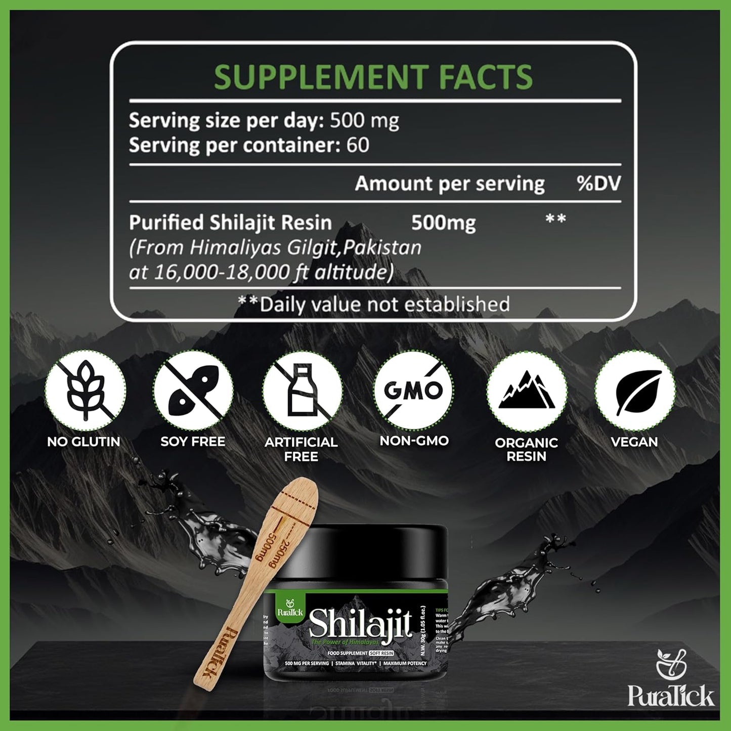 organic-puratick-shilajit-resin-30g---pure-himalayan-supplement-with-fulvic-acid-trace-minerals---natural-energy-immunity-brain-power---1-pack-2