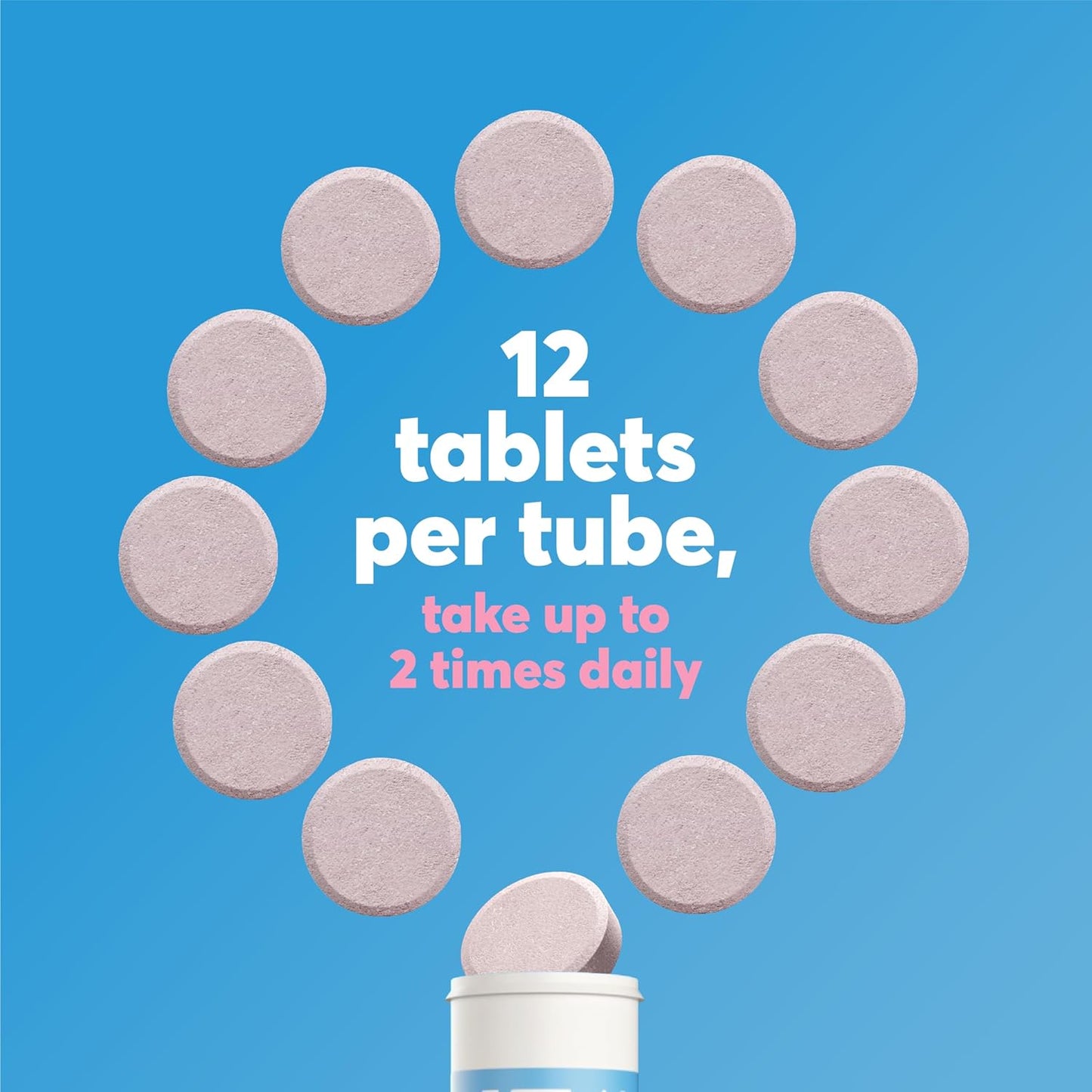 Nuun Tangerine Lime Hydration Tablets - 5 Electrolytes + Vitamins A, B6, C, D, E - Magnesium, Vegan, Non-GMO - 8 Pack (96 Servings) - Espot.com.au