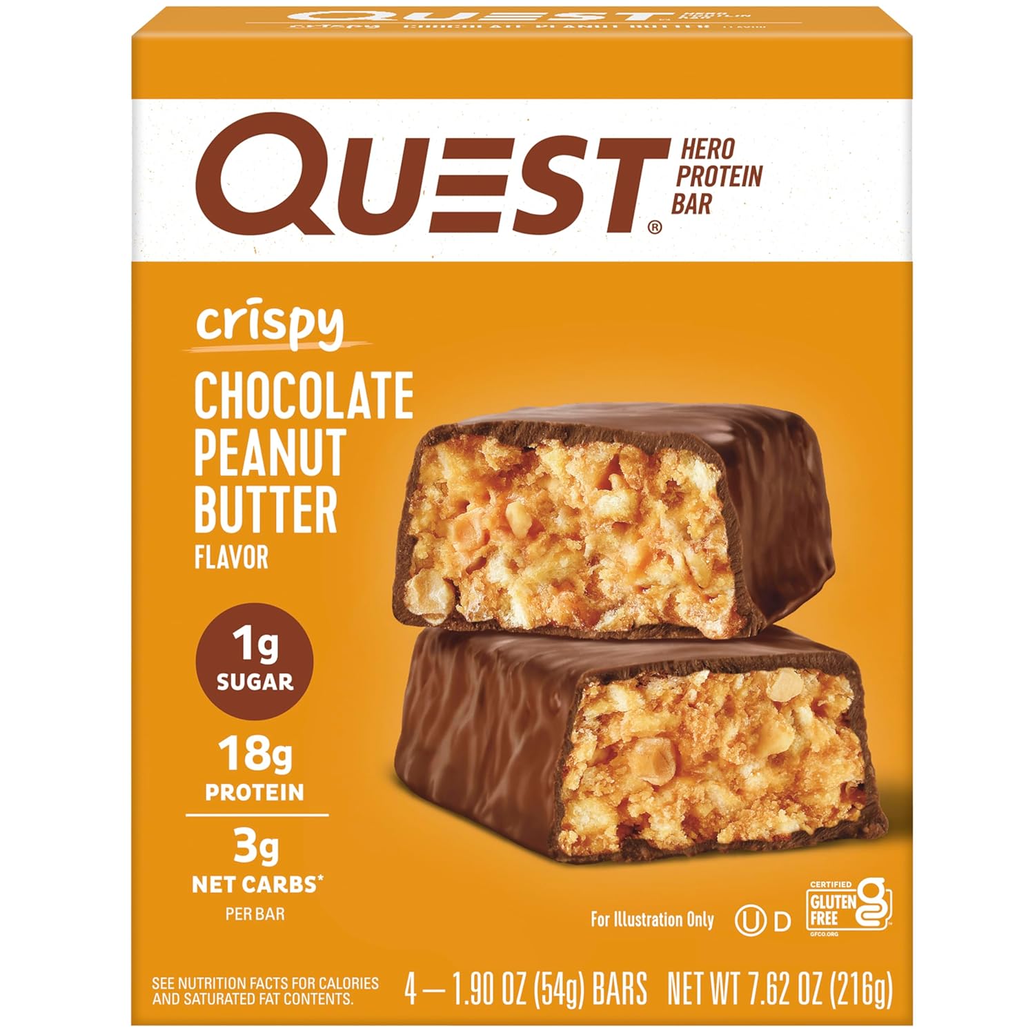 quest-nutrition-crispy-chocolate-peanut-butter-hero-protein-bar---18g-protein-low-sugar-gluten-free-keto-friendly---4-count-pack-1