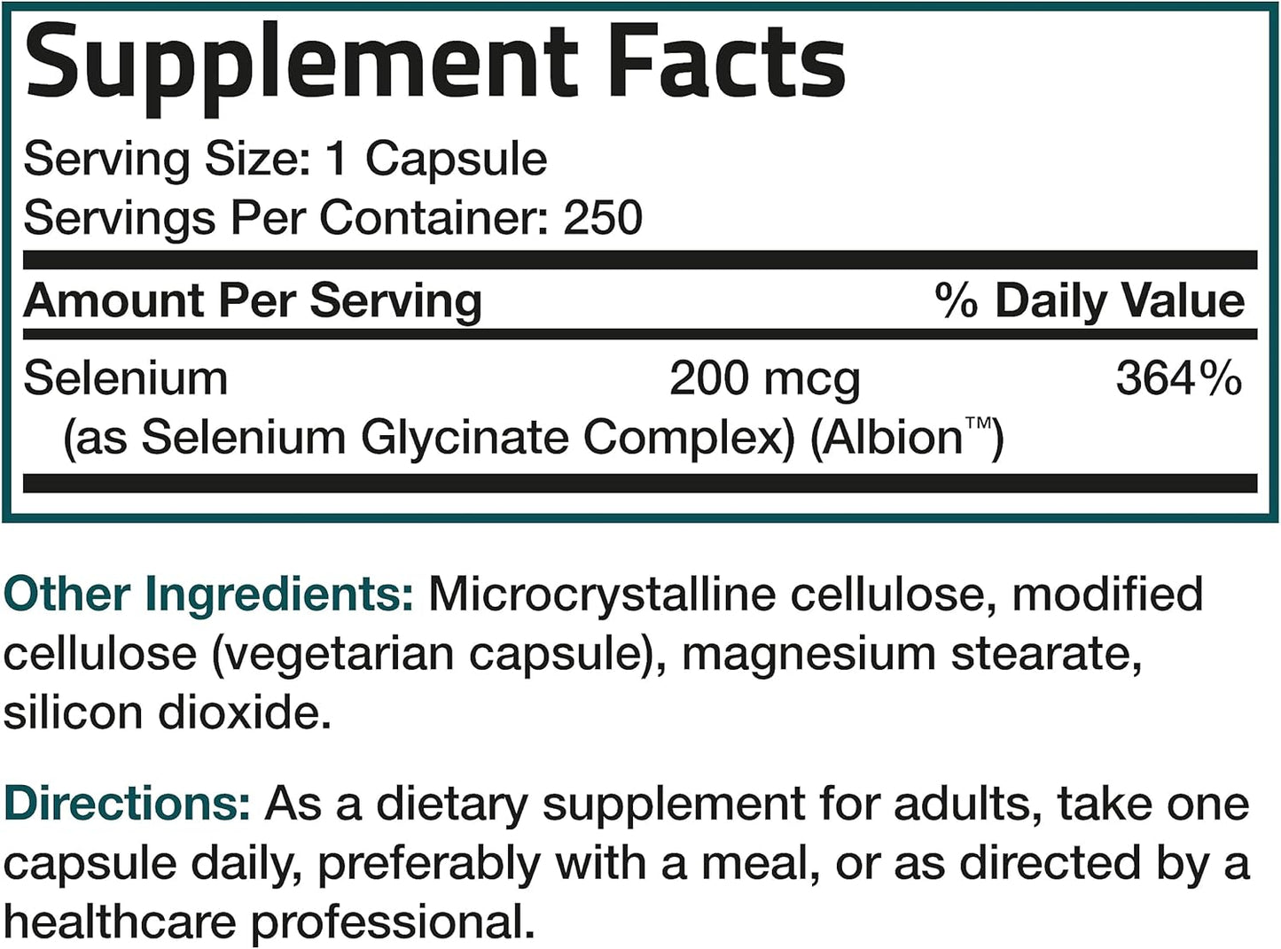 high-absorption-selenium-200-mcg---yeast-free-amino-acid-complex---essential-trace-mineral---250-vegetarian-capsules-8