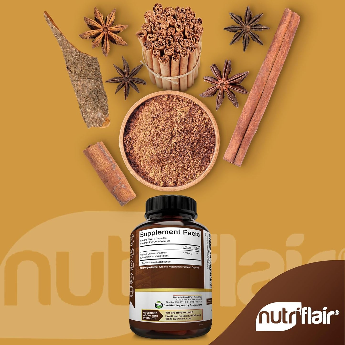 usda-certified-organic-ceylon-cinnamon-supplement---120-capsules-1200mg---non-gmo-gluten-free-antioxidant-pills-2