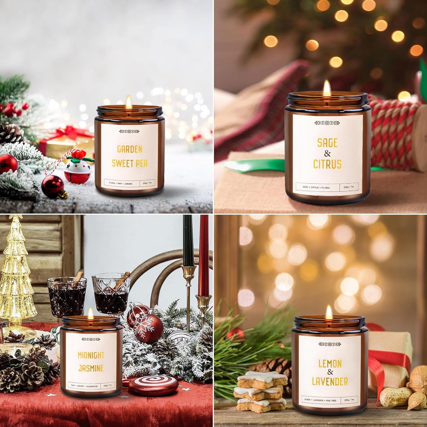 6-pack-yinuo-scented-candle-gift-set-for-women---42oz-330-hour-burn-time---natural-soy-wax-amber-jar-candles-for-birthday-valentine-anniversary-christmas---aromatherapy-home-fragrance-2