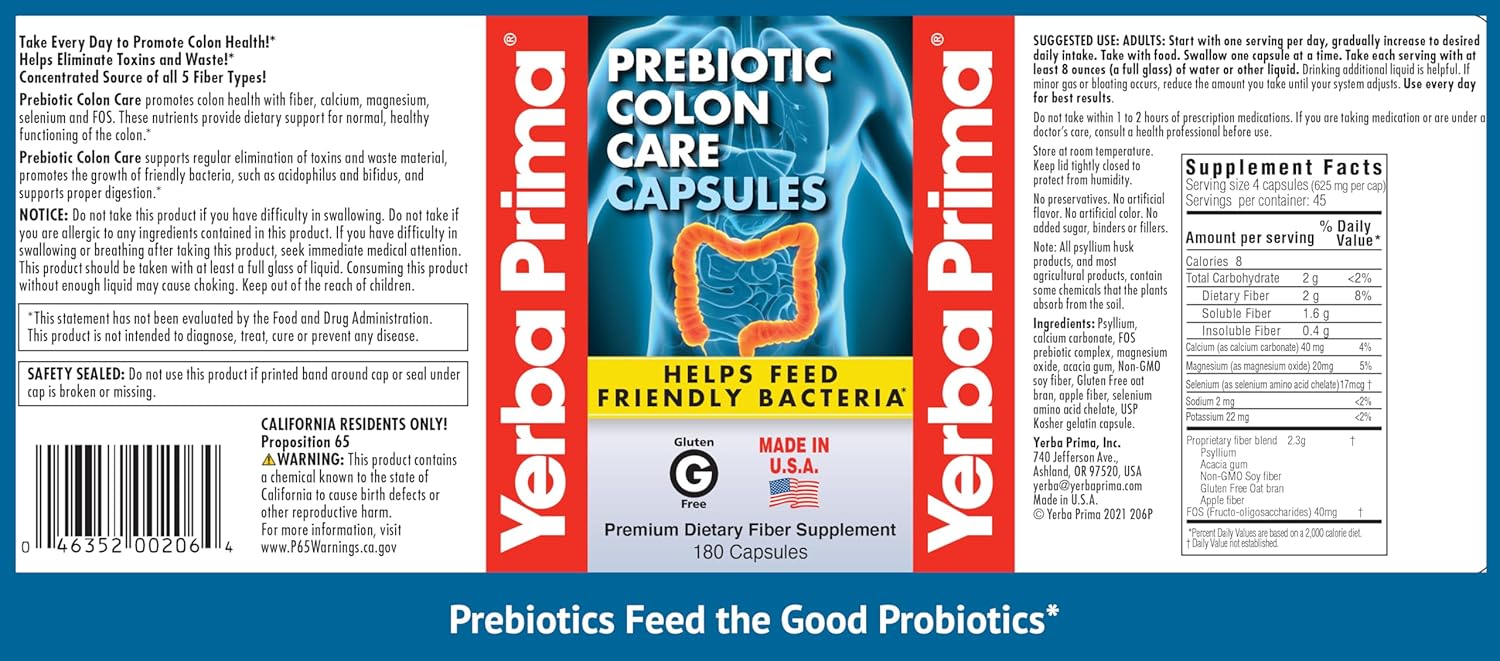 180-yerba-prima-prebiotics-colon-care-fiber-capsules---5-fiber-forms-fos-prebiotics---dietary-health-supplement-for-regularity-4