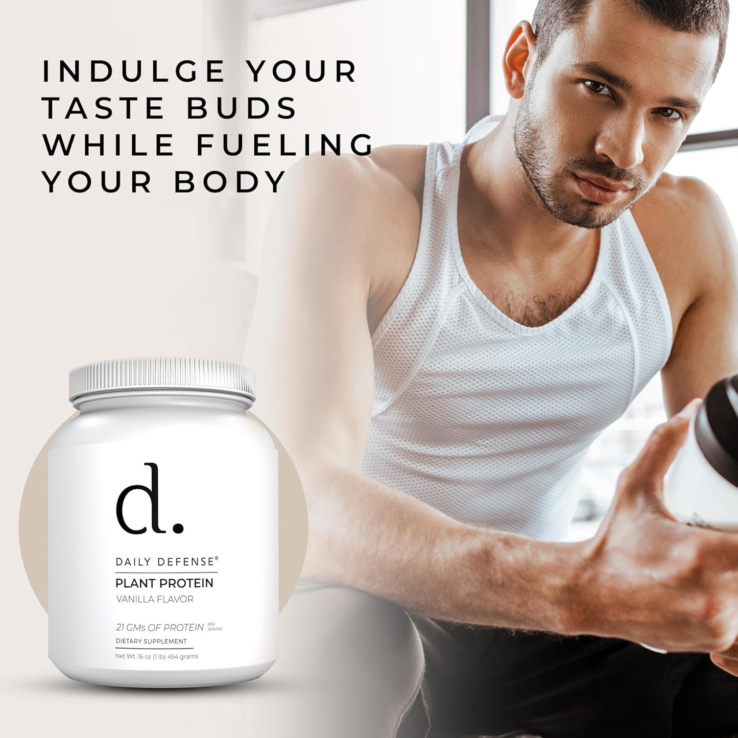 454g-plant-based-vanilla-protein-powder-with-21g-vegan-protein-per-scoop---daily-defense-protein-powder-for-women-men---15-servings-low-sugar-vegan-protein-powder-3
