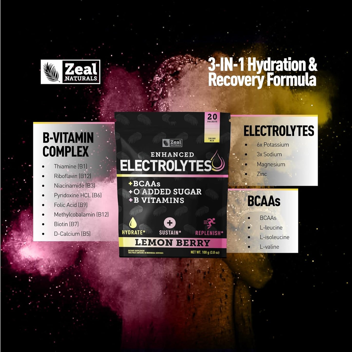 zeal-naturals-lemon-berry-electrolyte-powder-packets---20-packets-with-bcaas-b-vitamins-potassium-zinc-magnesium-for-hydration---sugar-free-keto-electrolyte-supplement-5