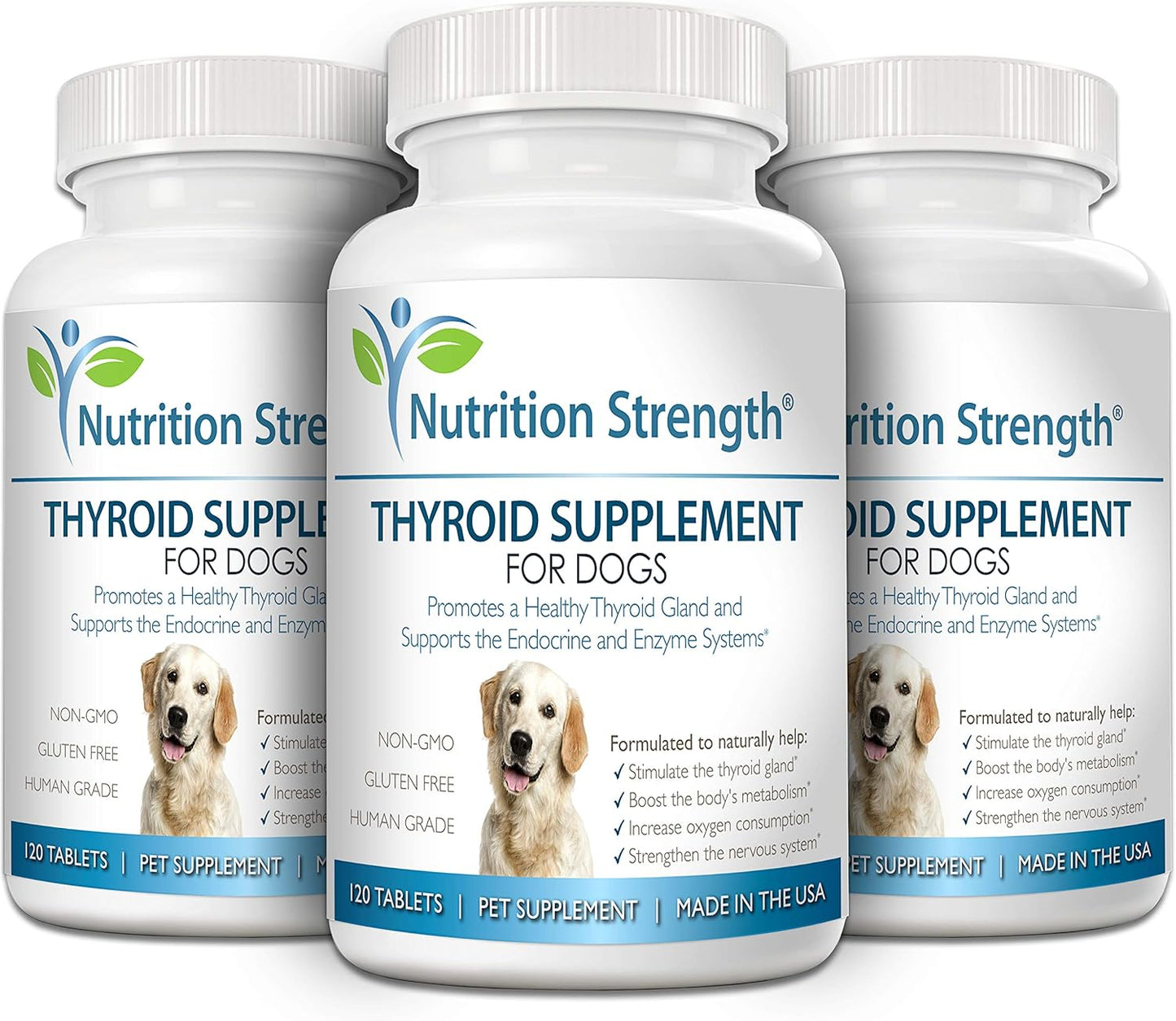 Organic Bladderwrack Thyroid Support Supplement for Dogs, Promotes Endocrine and Enzyme System Function, 120 Chewable Tablets - Espot.com.au