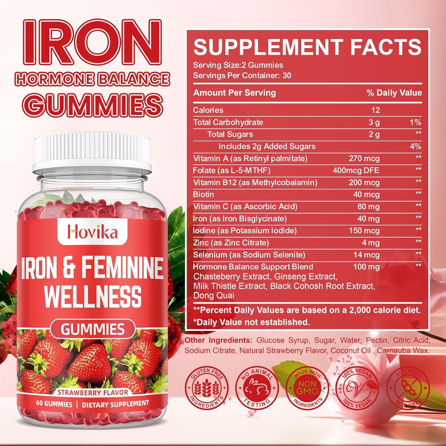 womens-iron-gummies-with-multivitamin---40mg-iron-supplement-for-anemia-zinc-selenium-iodine---natural-support-for-iron-deficiency-pms---strawberry-flavour-60-count-3