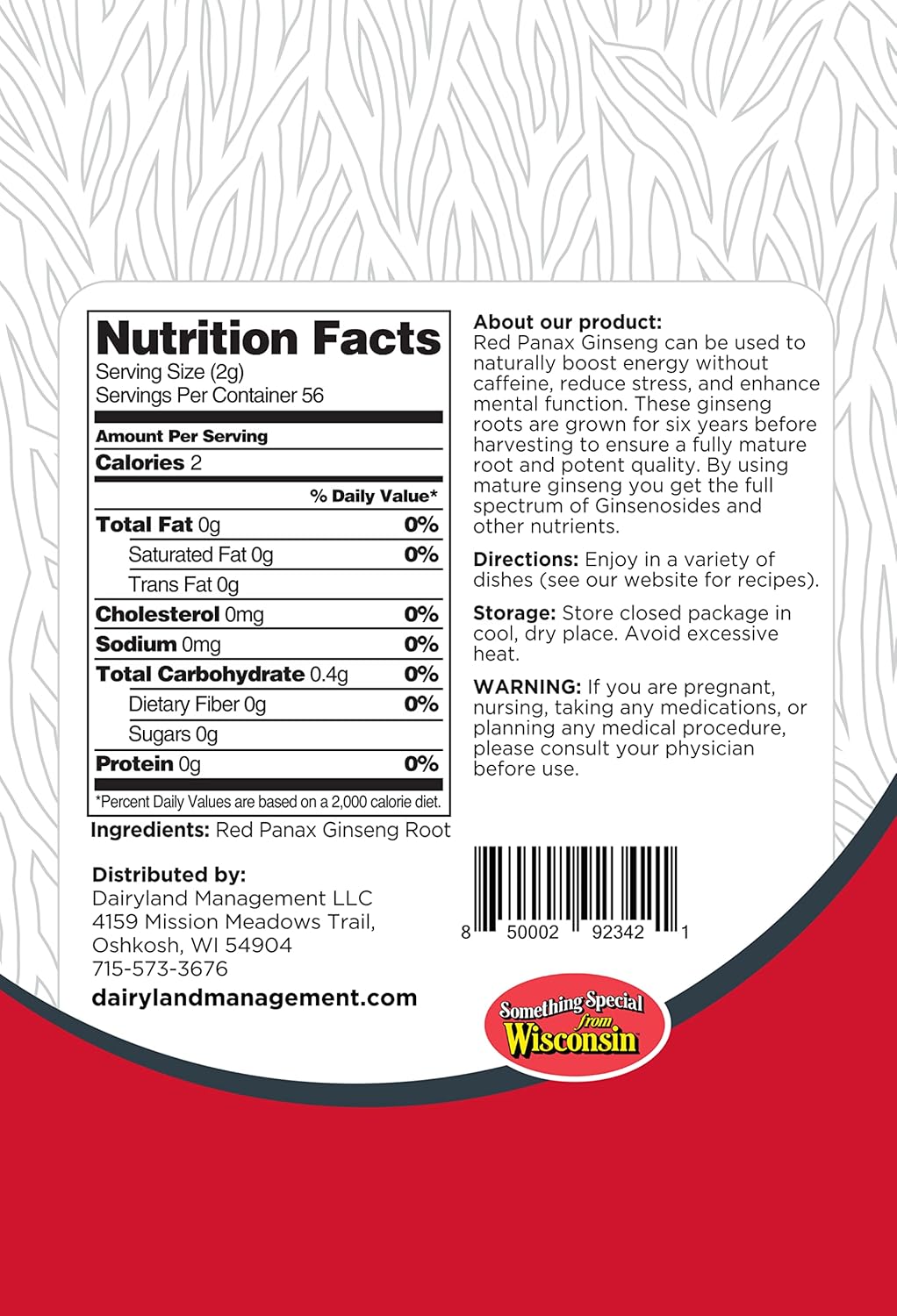 8-oz-pack-korean-red-panax-ginseng-slices---non-gmo-gluten-free-herbal-supplement-for-soup-tea-congee---dairyland-management-llc-2