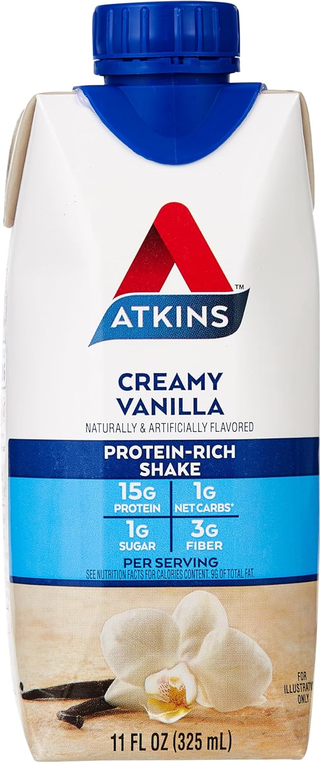 atkins-creamy-vanilla-protein-shake---15g-protein-low-glycemic-2g-net-carbs-1g-sugar---keto-friendly---4-count-2