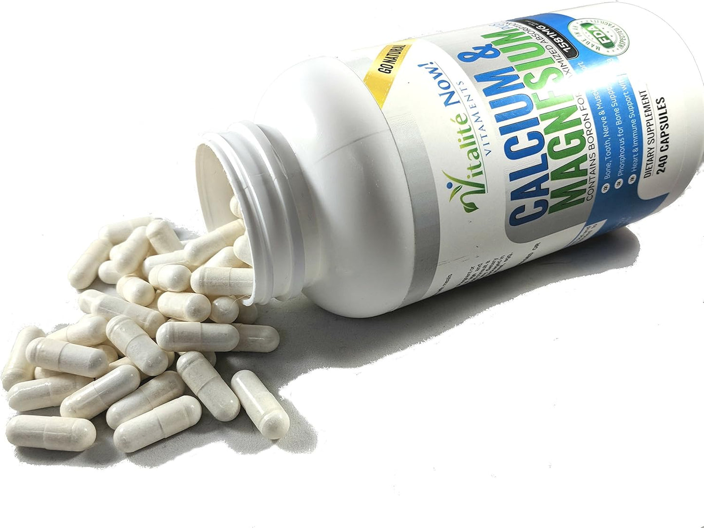 vitalit-now-calcium-magnesium-vitamin-d3-supplement---high-absorption-with-boron---10-forms-of-calcium-phosphorus-for-bone-strength---natural-240-capsules---2-month-supply-4